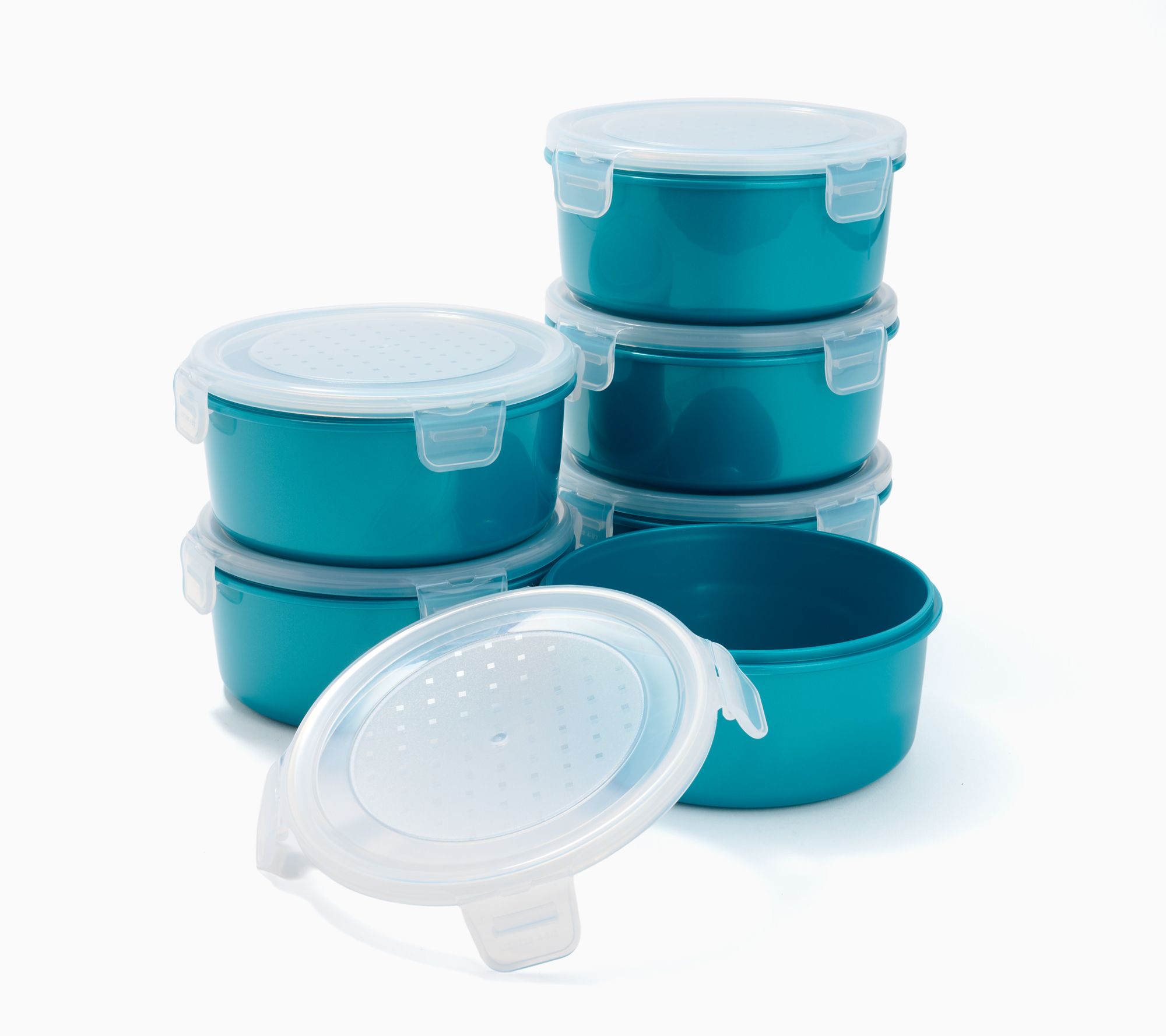 LocknLock Set of 6 Canisters w/ Locking Lids