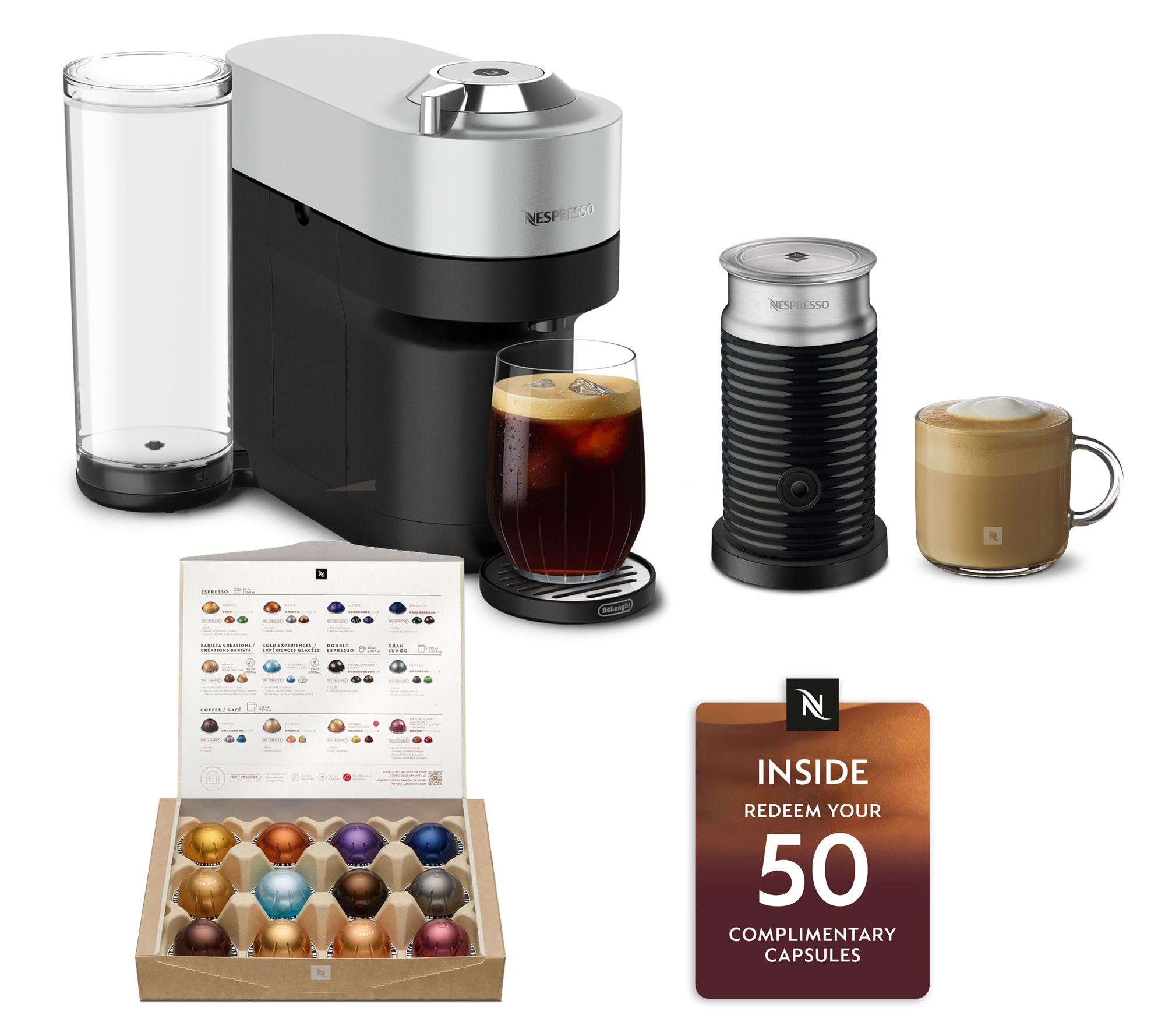  Nespresso Vertuo Pop+ Deluxe w/ Frother & Voucher