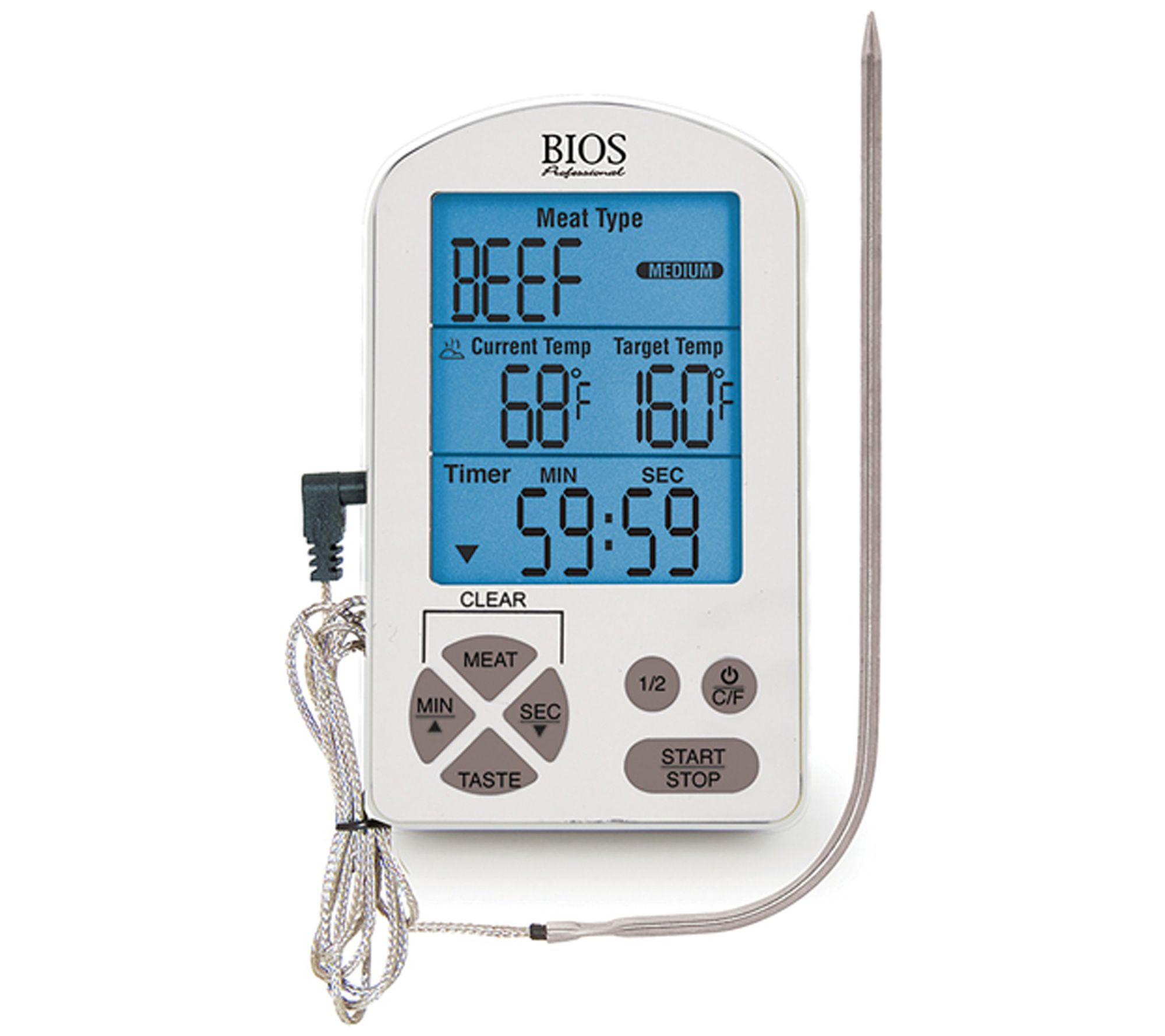 Taylor Precision Products Adjustable-Head Digital Thermometer 