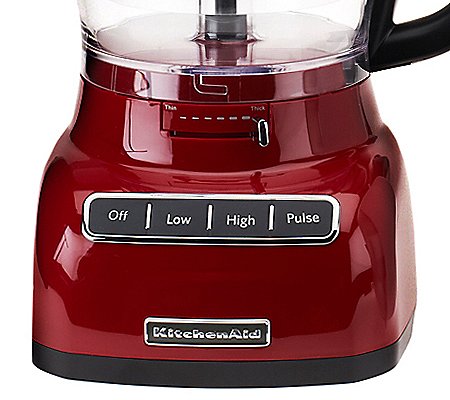New KitchenAid KFP0933ER 9-Cup Food Processor with Exact Slice System Red