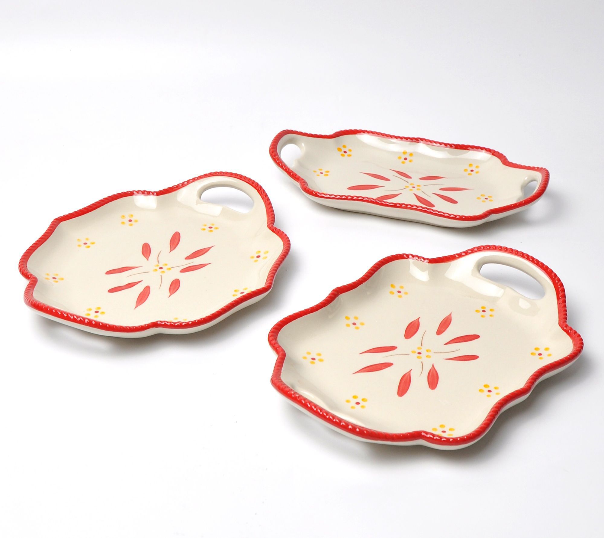 Temptations Old World Set of (3) 10" Serving Platters