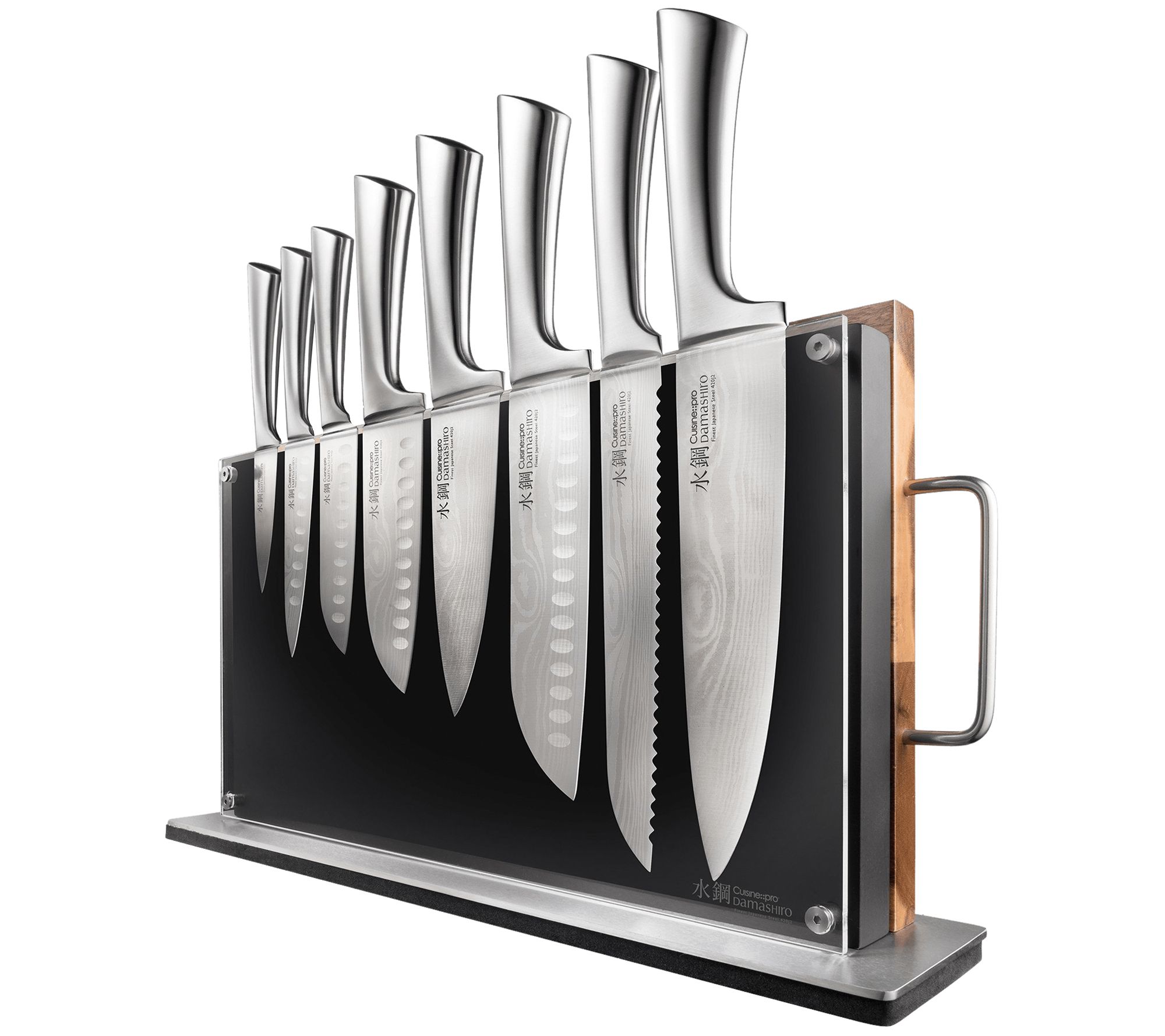 Cuisine::pro Bodo 10-Piece Knife Block Set w/ Chopping Board - QVC.com