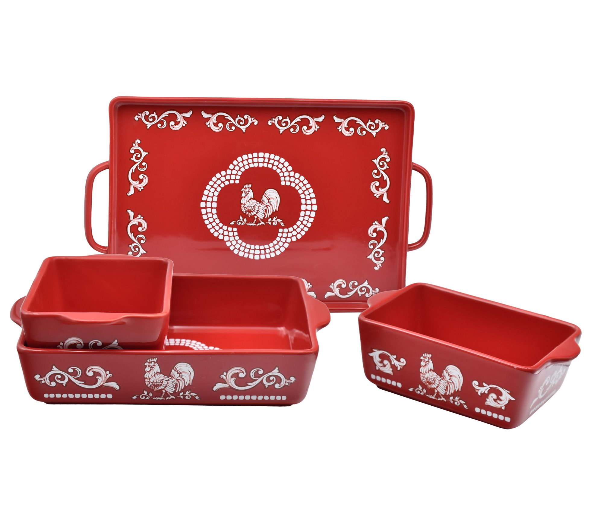 Temp-tations Doodle Doo 4-Piece Nestable Bake Set