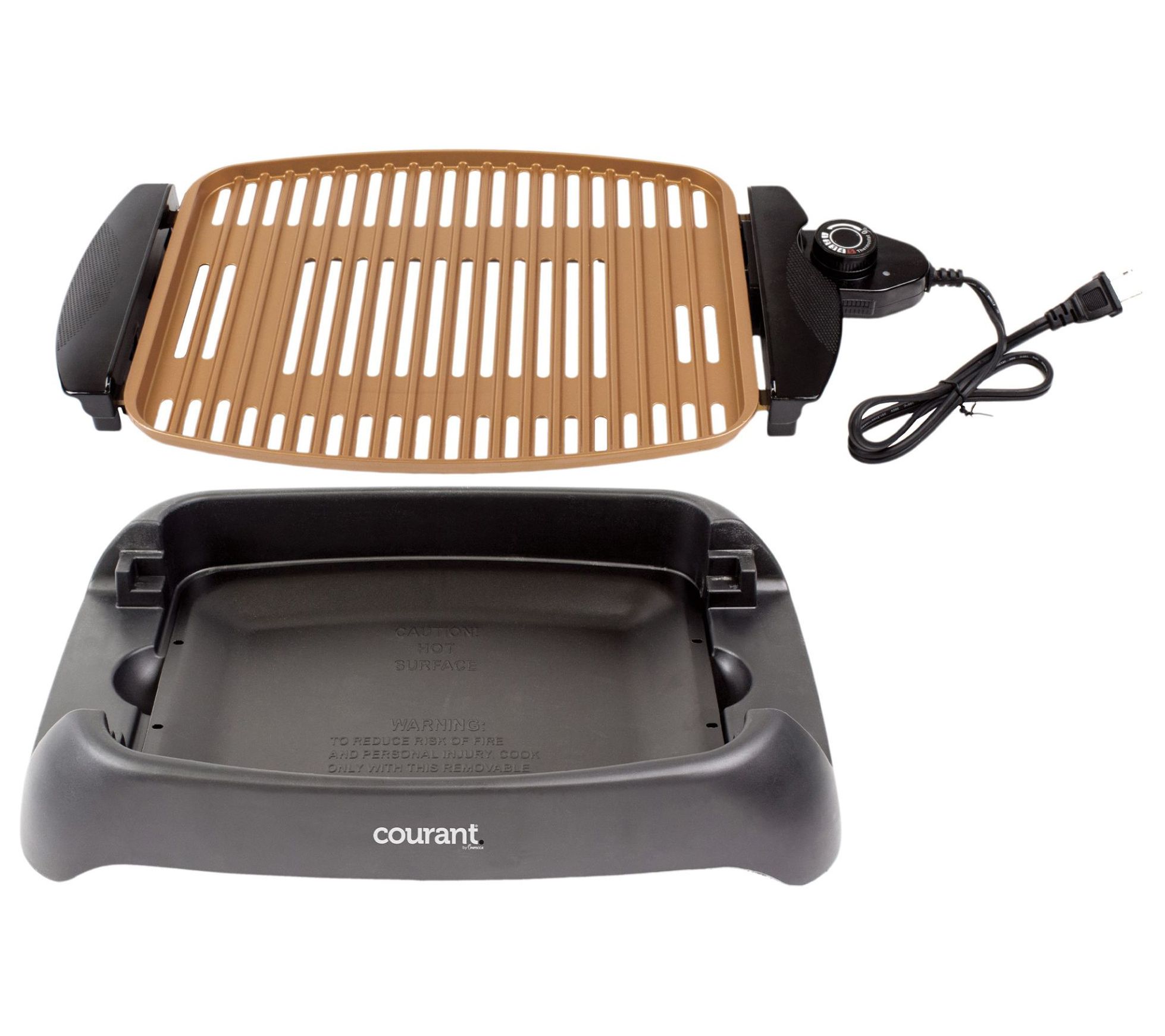 Courant Indoor Smokeless Grill with Copper Coat 