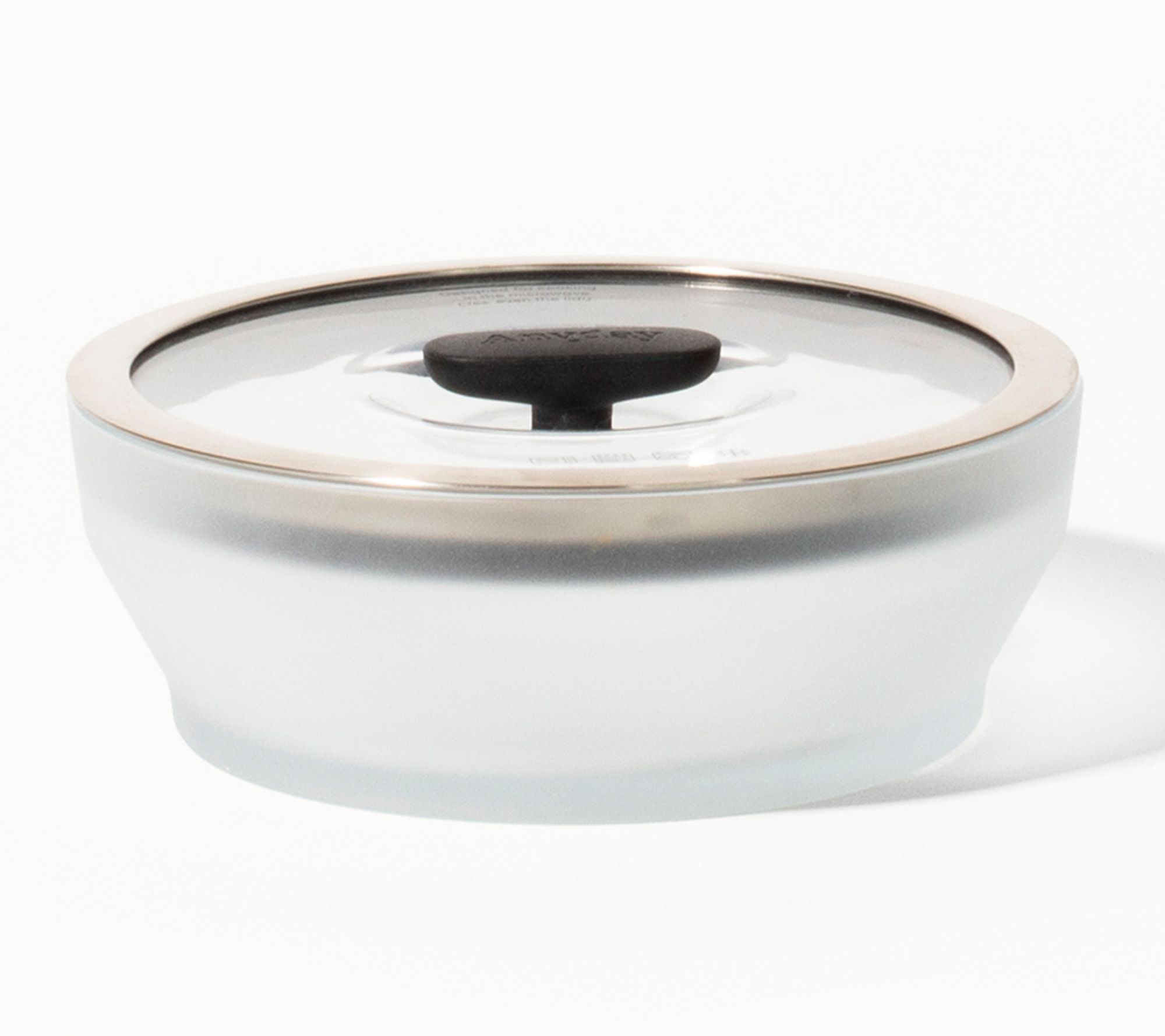 Anyday 4-Cup Frosted Glass Shallow Dish