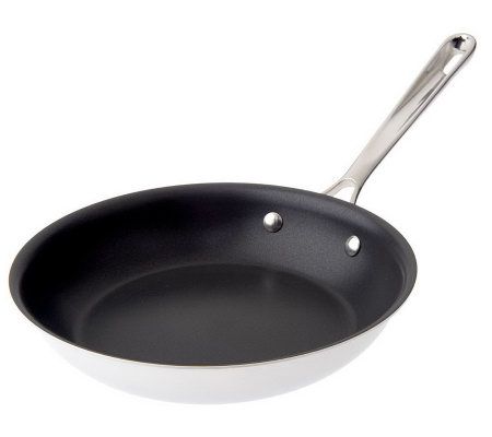 All-Clad Tri-Ply Stainless Steel 8 and 12 Fry Pan Set on QVC