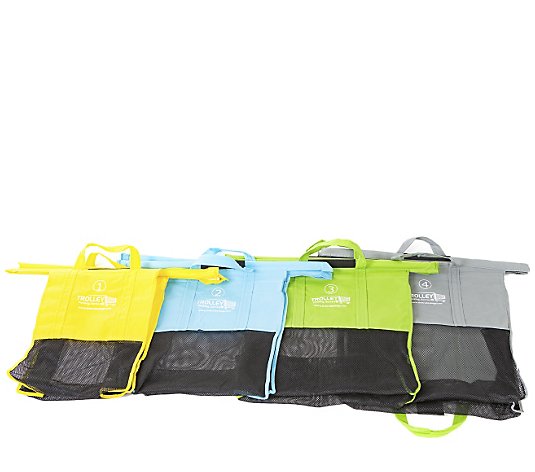 Trolley Bags Reusable Grocery Cart Wide PastelShopping Bags