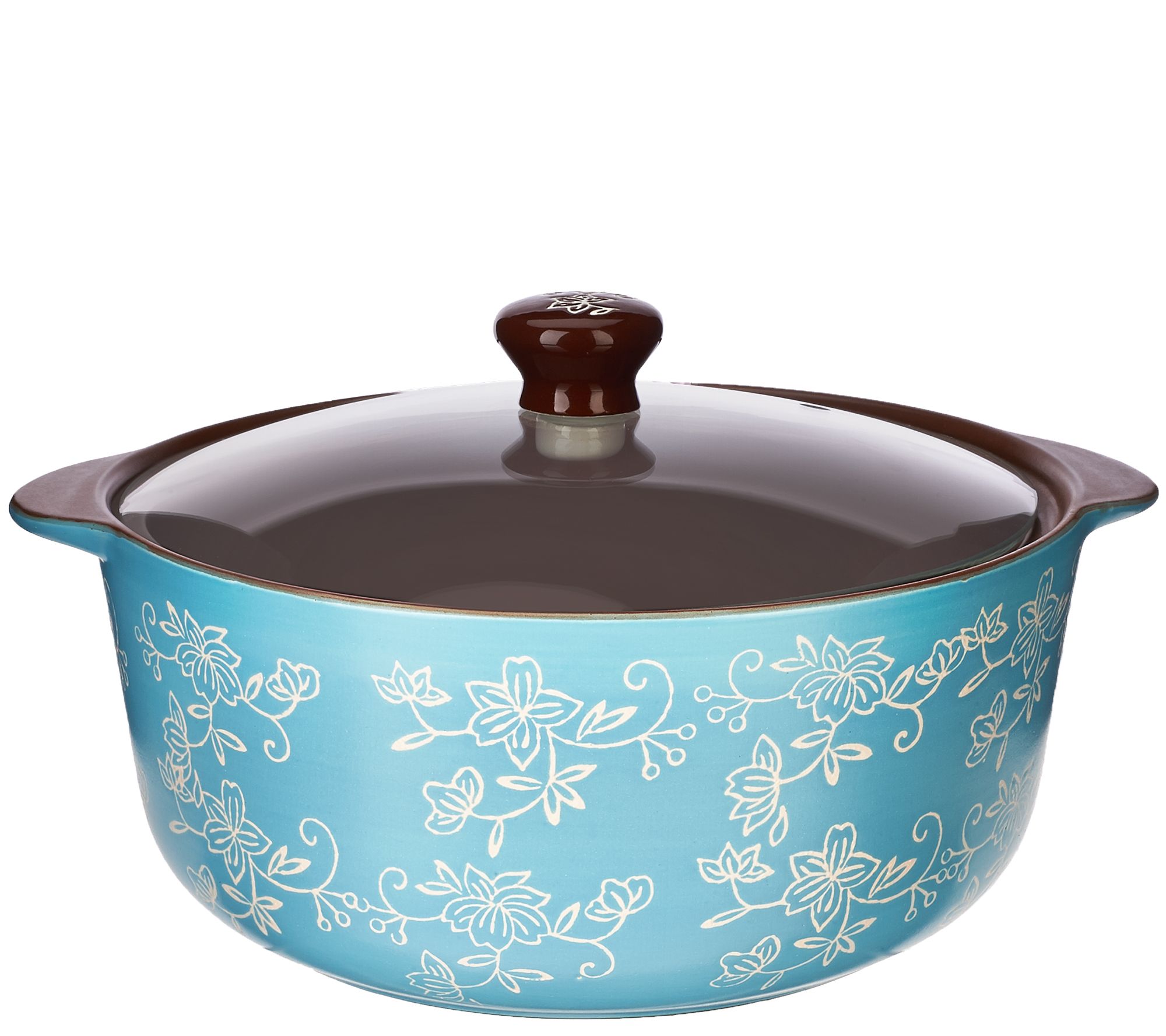 Temp-tations Floral Lace 5-piece Enamel Cookware 