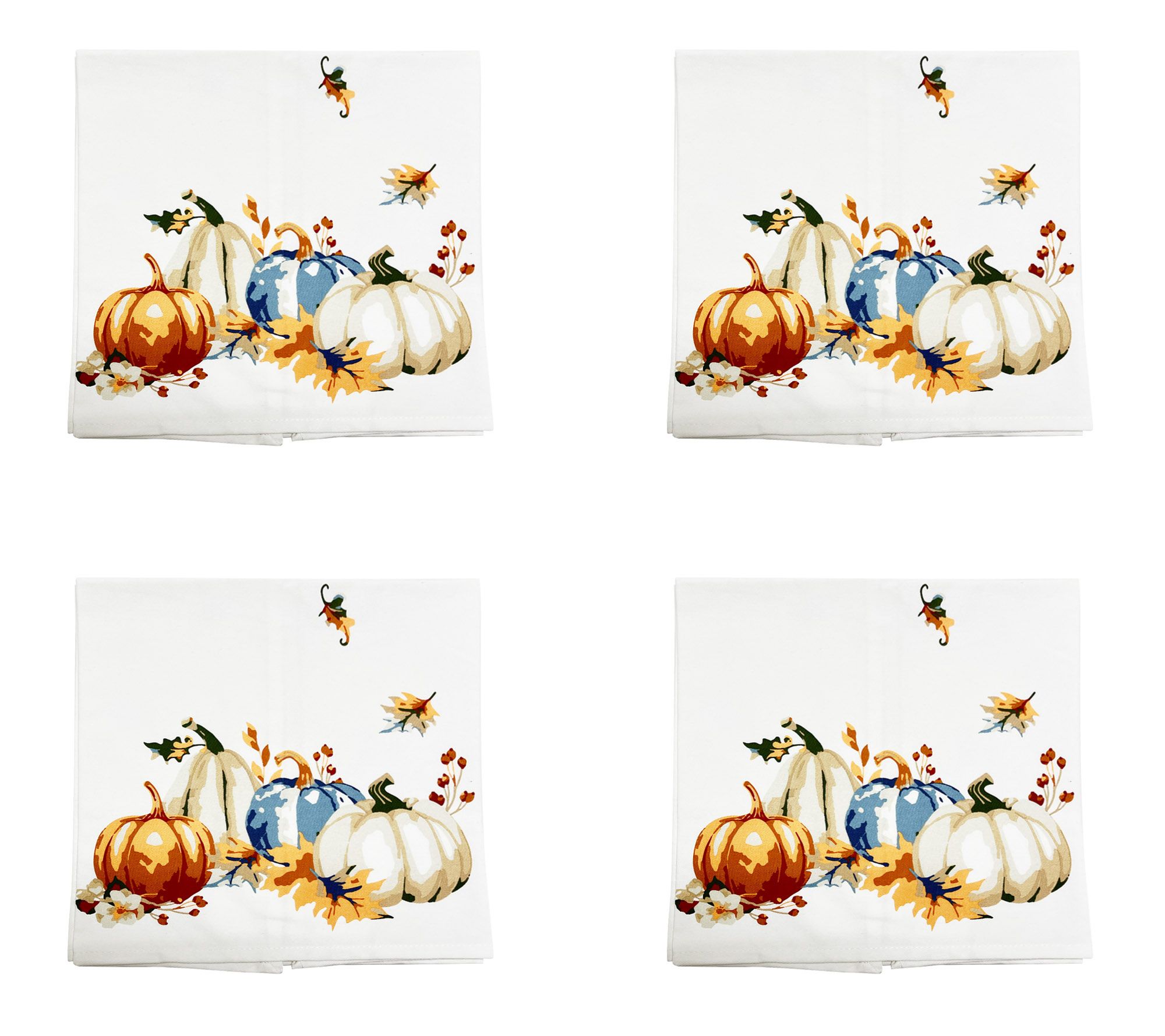 "As Is" Temp-tations Thanks & Giving Set (4) 20" x 20" Napkins
