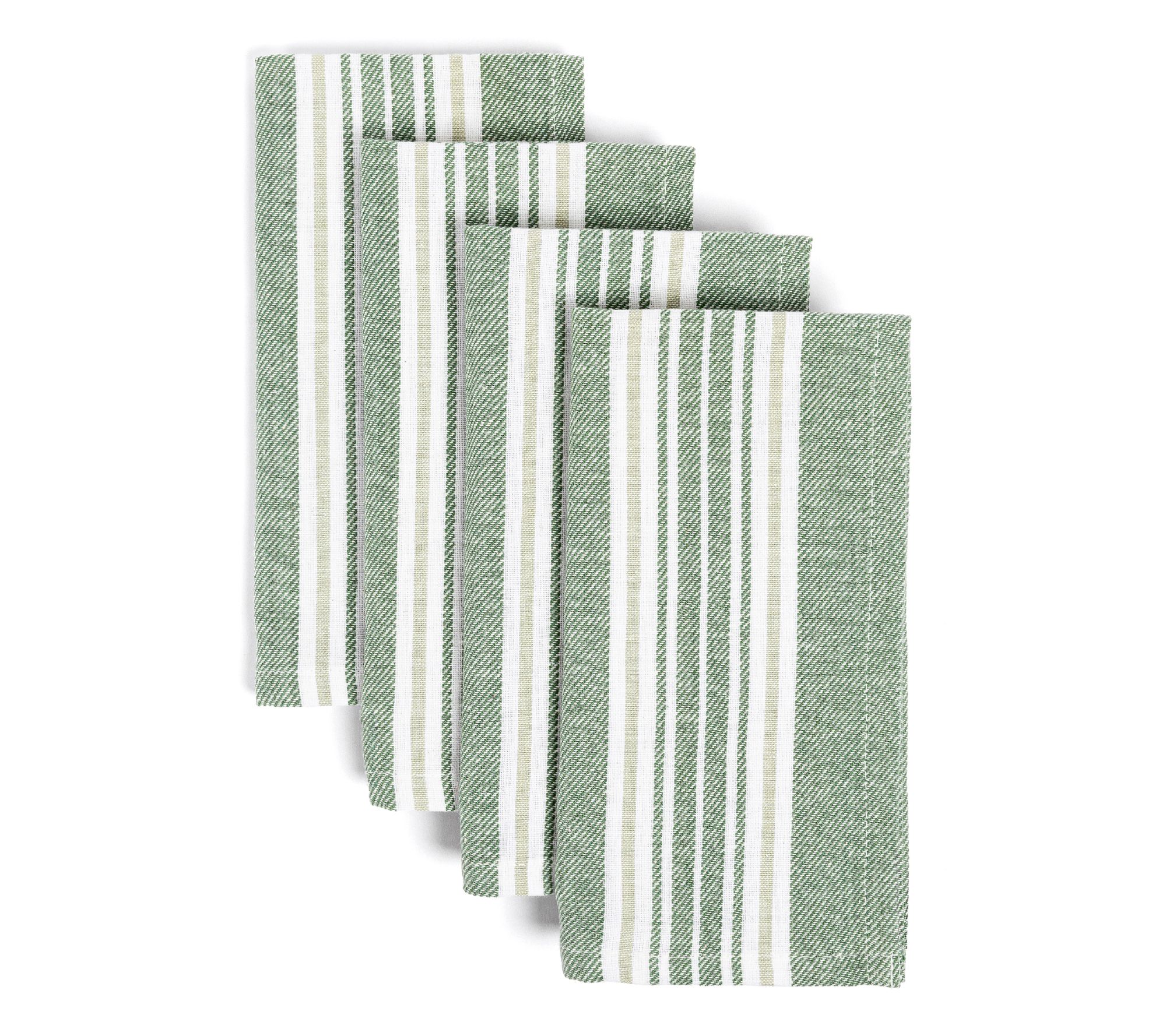 over&back Woven Striped Cloth Napkins, Set of 4