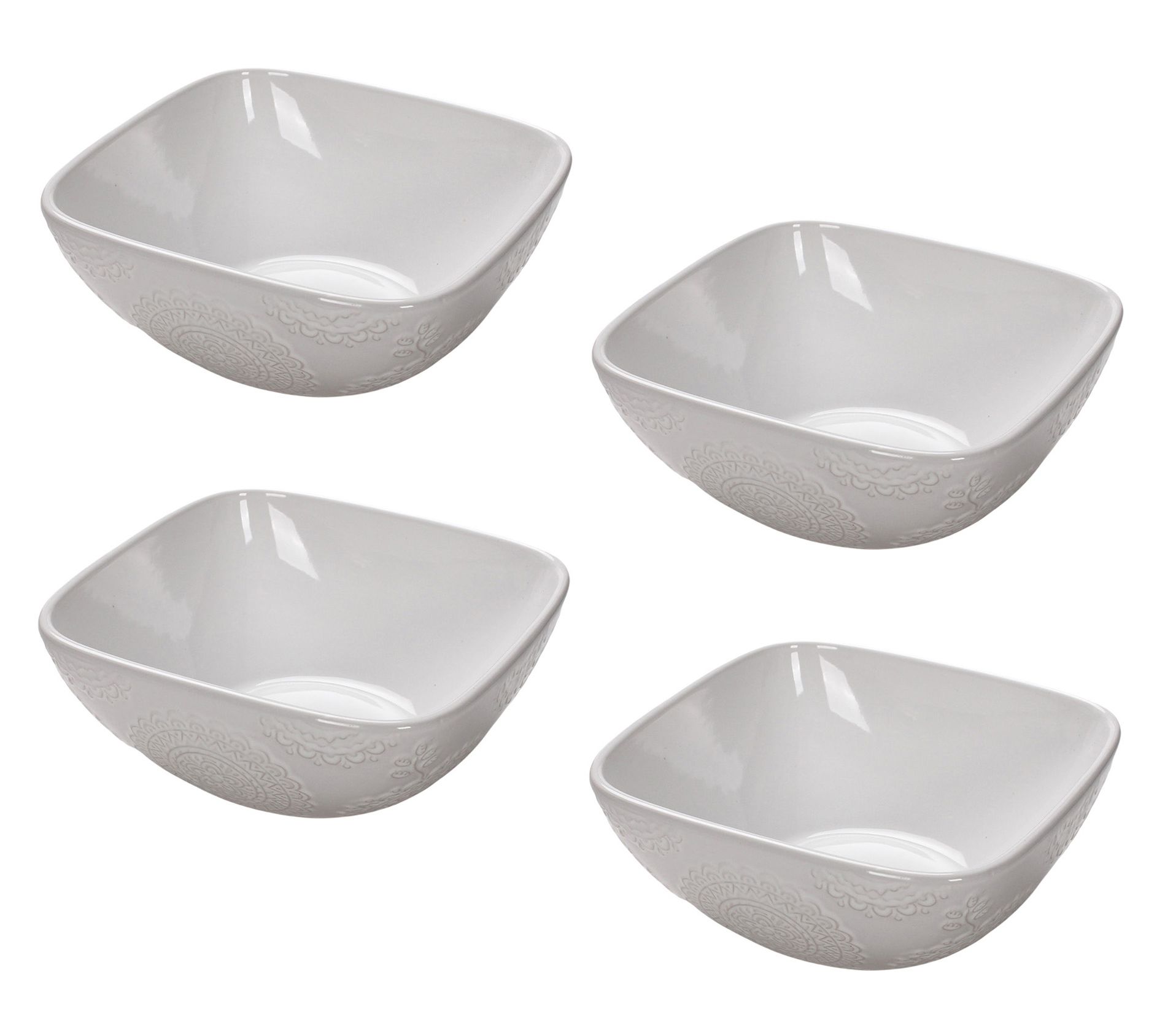As Is Temp-tations Mila Set of (4) 24ozCereal Bowls