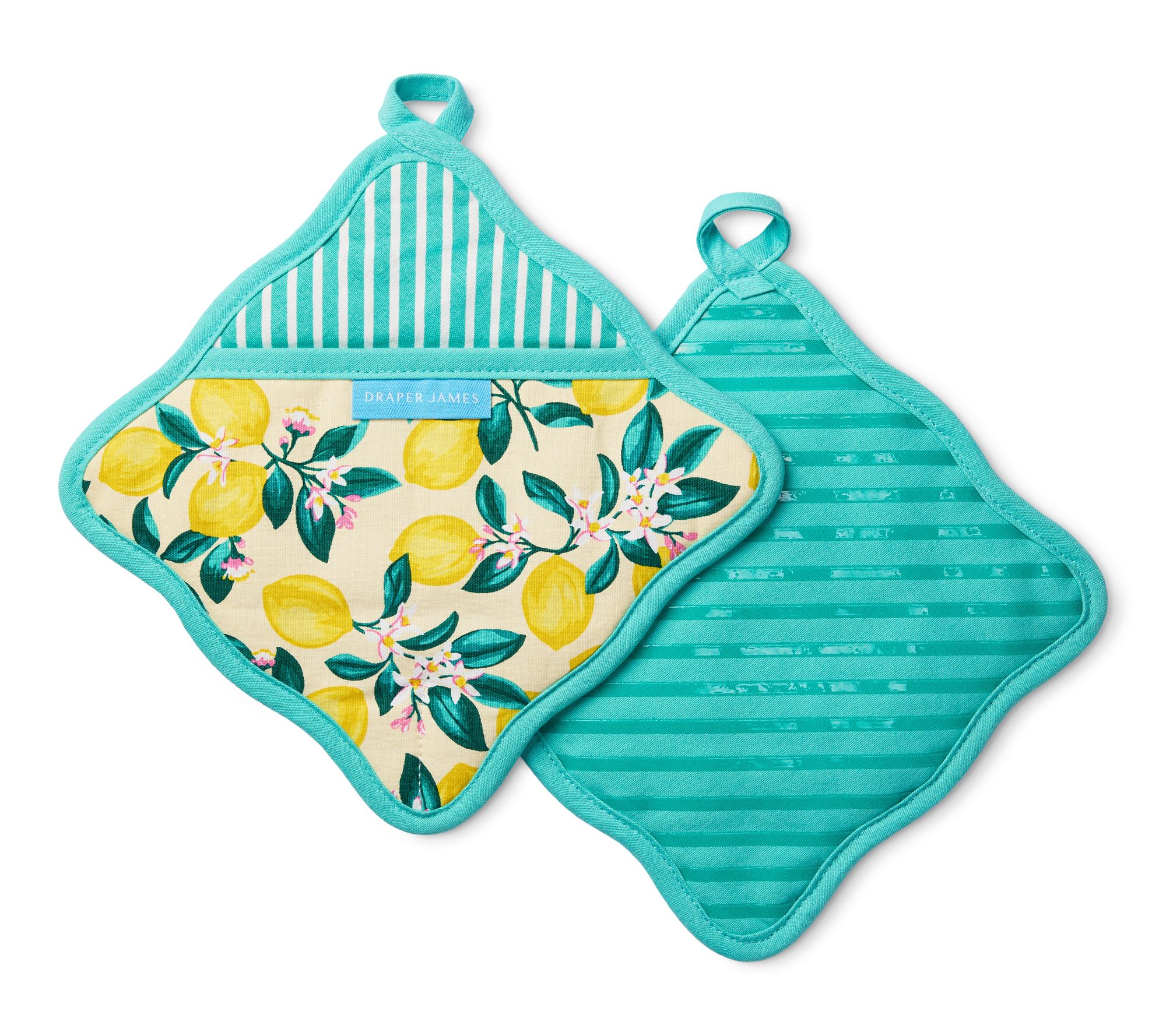Draper James Lemon Blossom Potholder 2-Pack Set