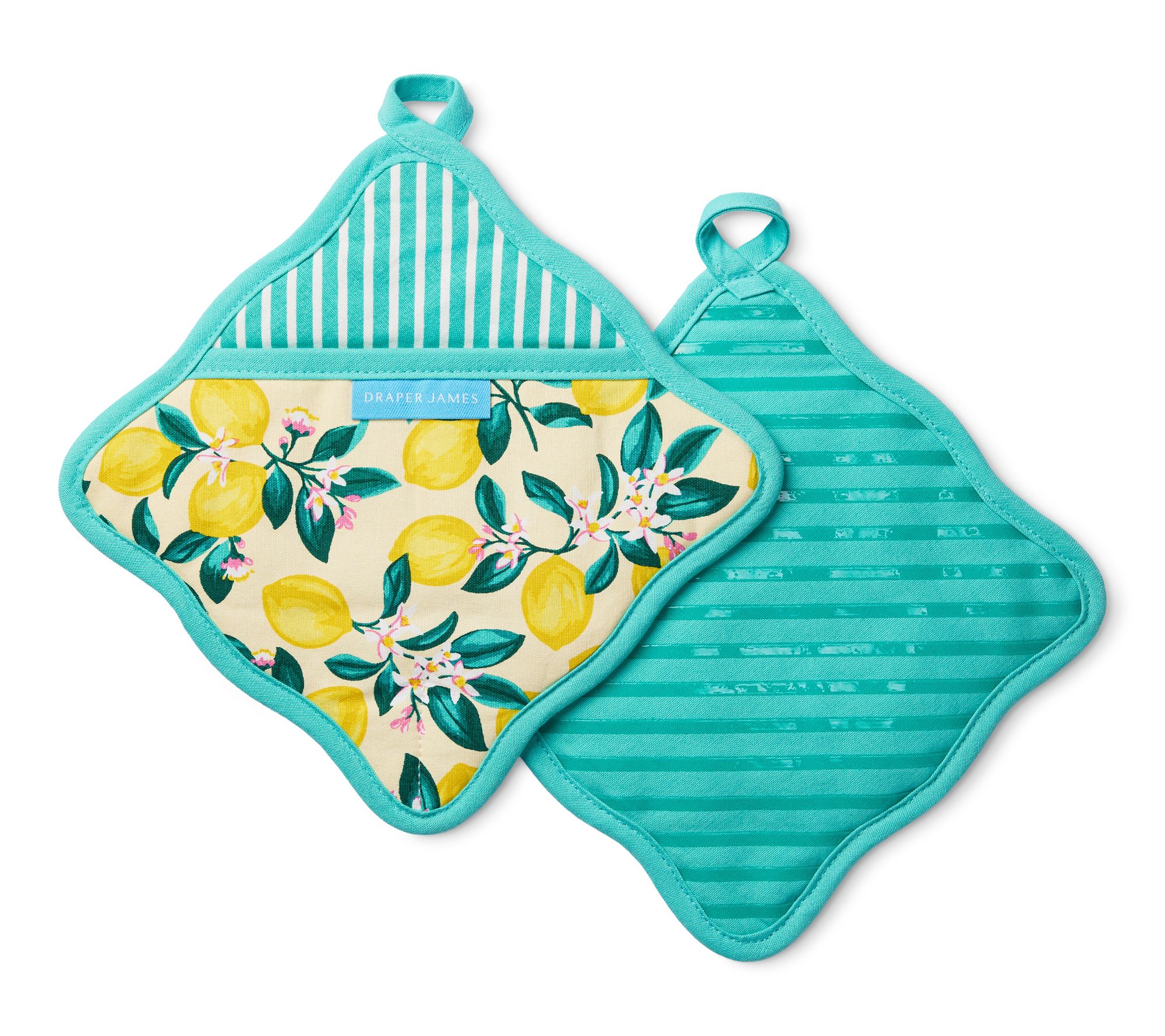 Draper James Lemon Blossom Potholder 2-Pack Set