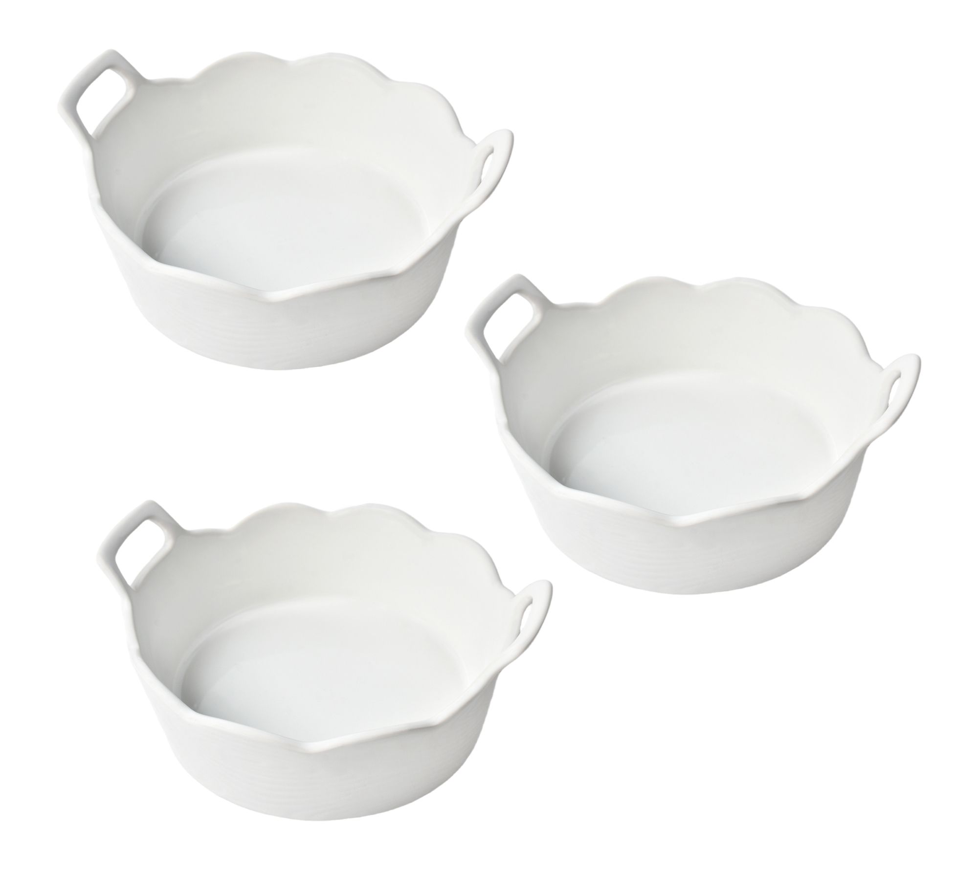 "As Is" Temp-tations Set of (3) Round Nesting Mini Bakers