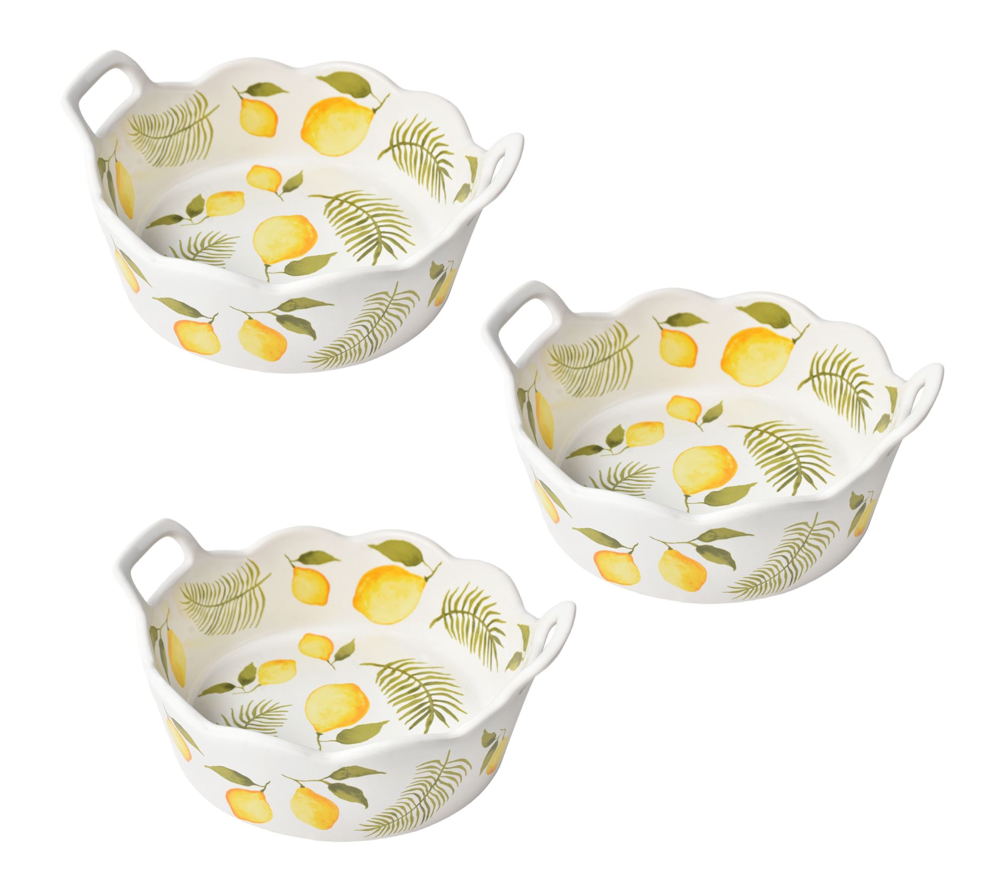 "As Is" Temp-tations Set of (3) Round Nesting Mini Bakers