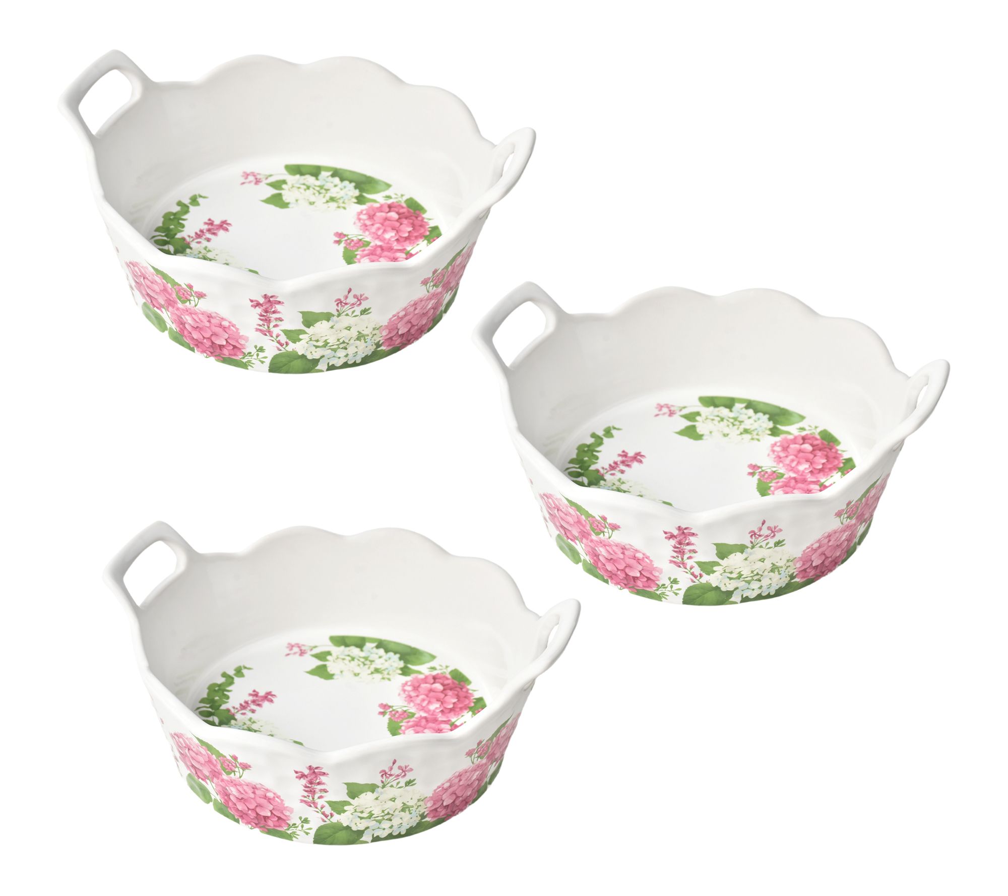 "As Is" Temp-tations Set of (3) Round Nesting Mini Bakers