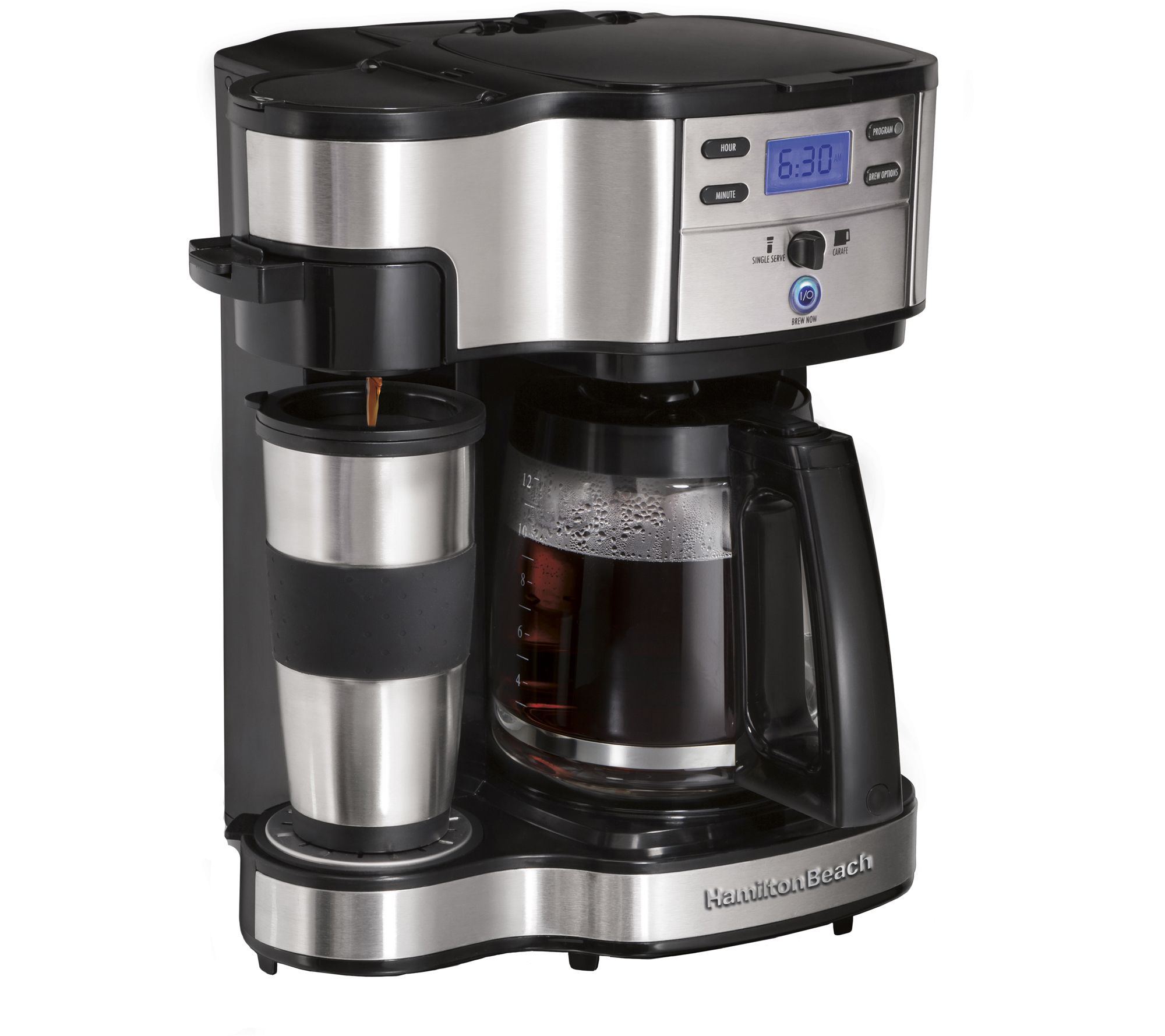 Elite Gourmet Dual Coffee Maker Brewer, Includes Two 16