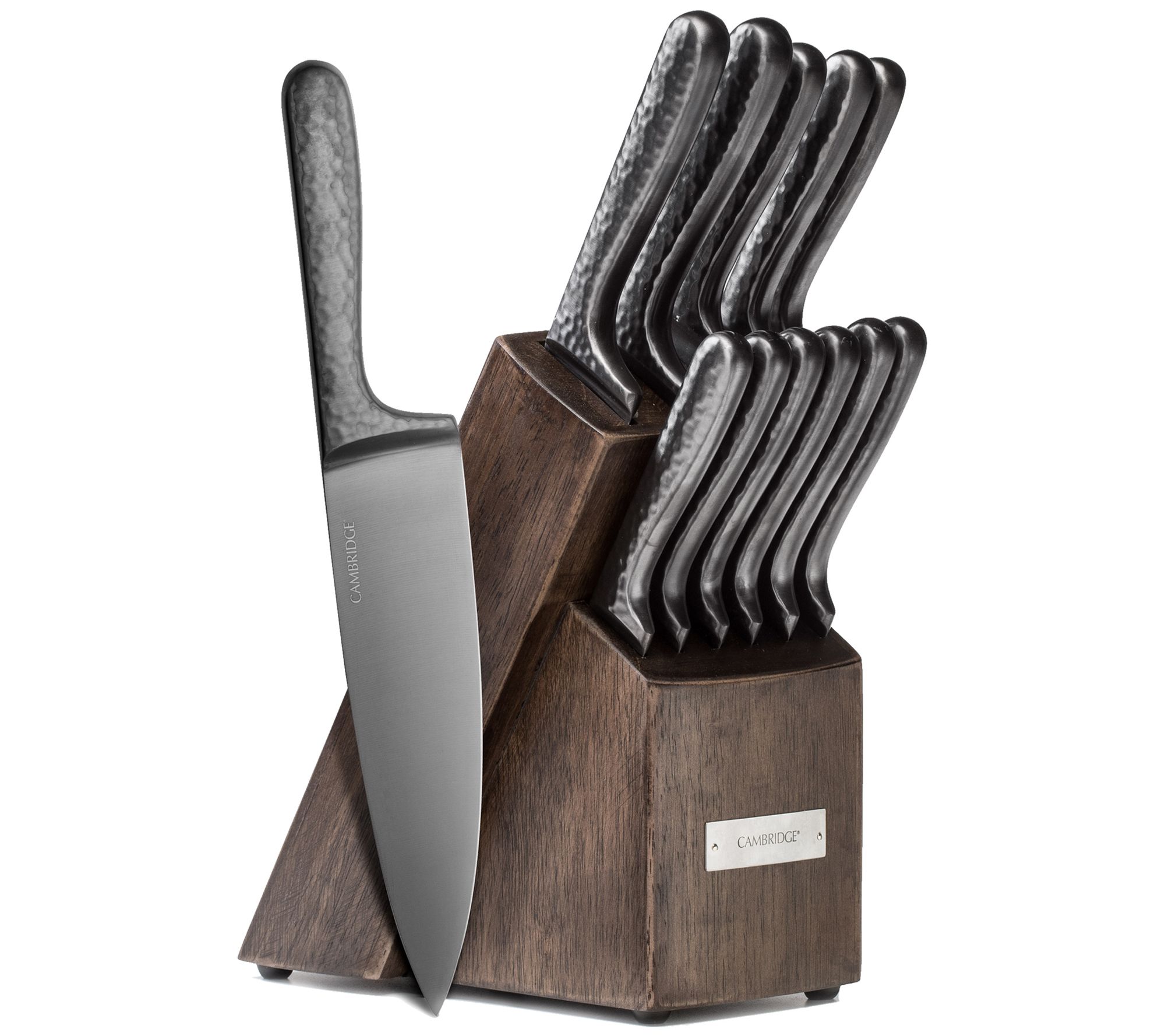 Cambridge Silversmith Nero 12-Piece Cutlery Setwith Block