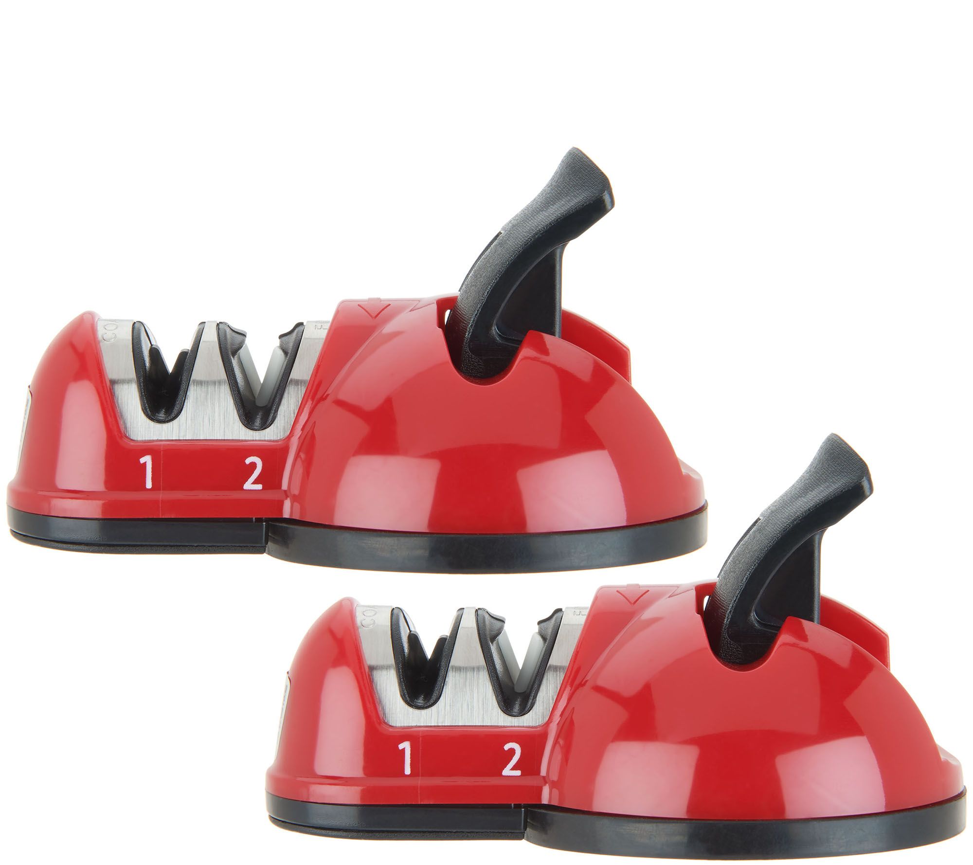 Chefologist Set of (3) 3-Stage Mini Knife Sharpener w/ Gift Boxes on QVC 