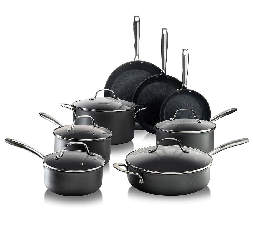 Rachael Ray Cook + Create Hard Anodized Nonstick Cookware Set 11-Piece  Black Cookware Set Non Stick Kitchen