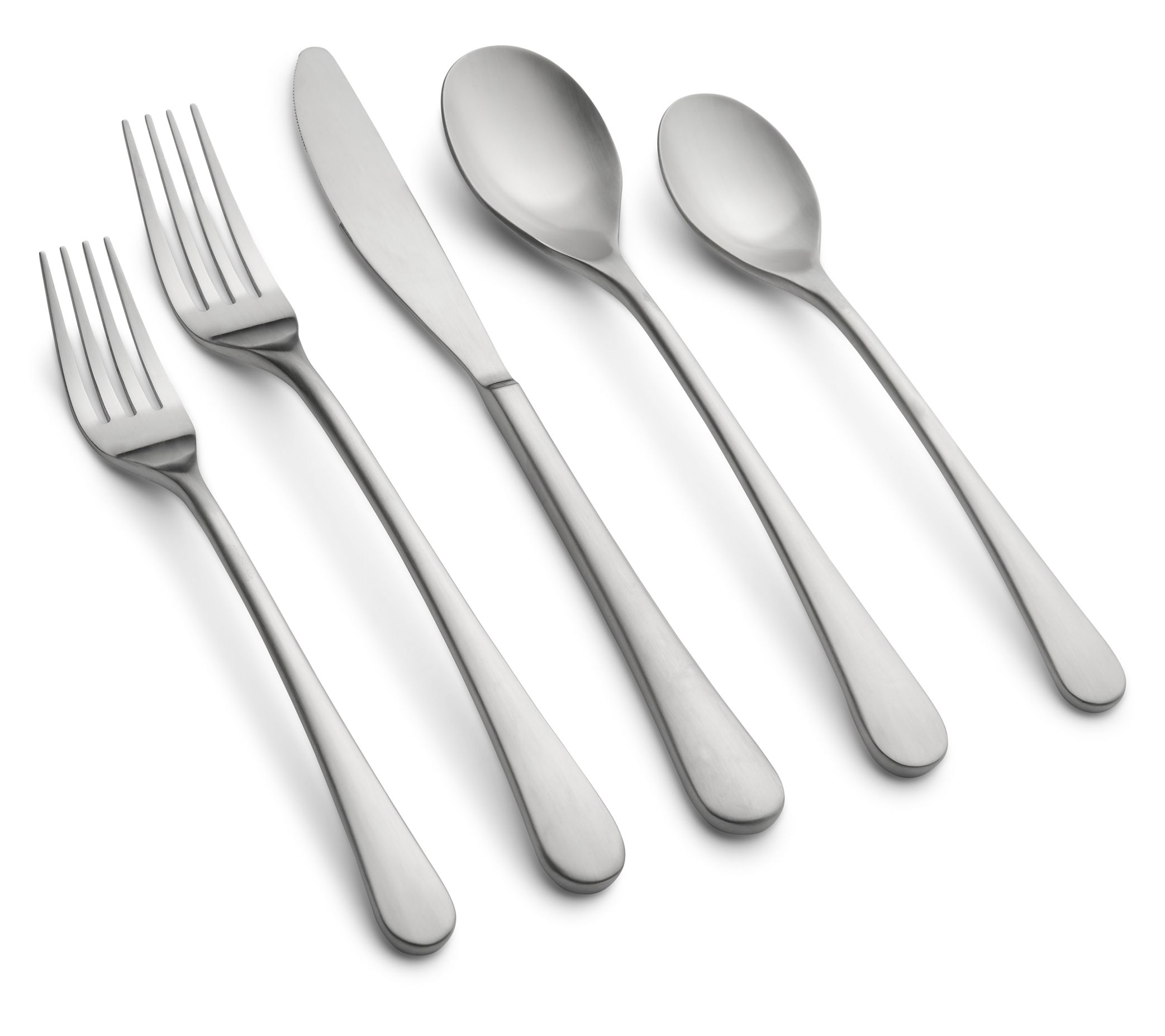 Cambridge Silversmiths Beacon Black Satin 20-Piece Flatware Set