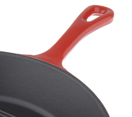 Technique Enamel Cast Iron 10 Round Grill Pan 