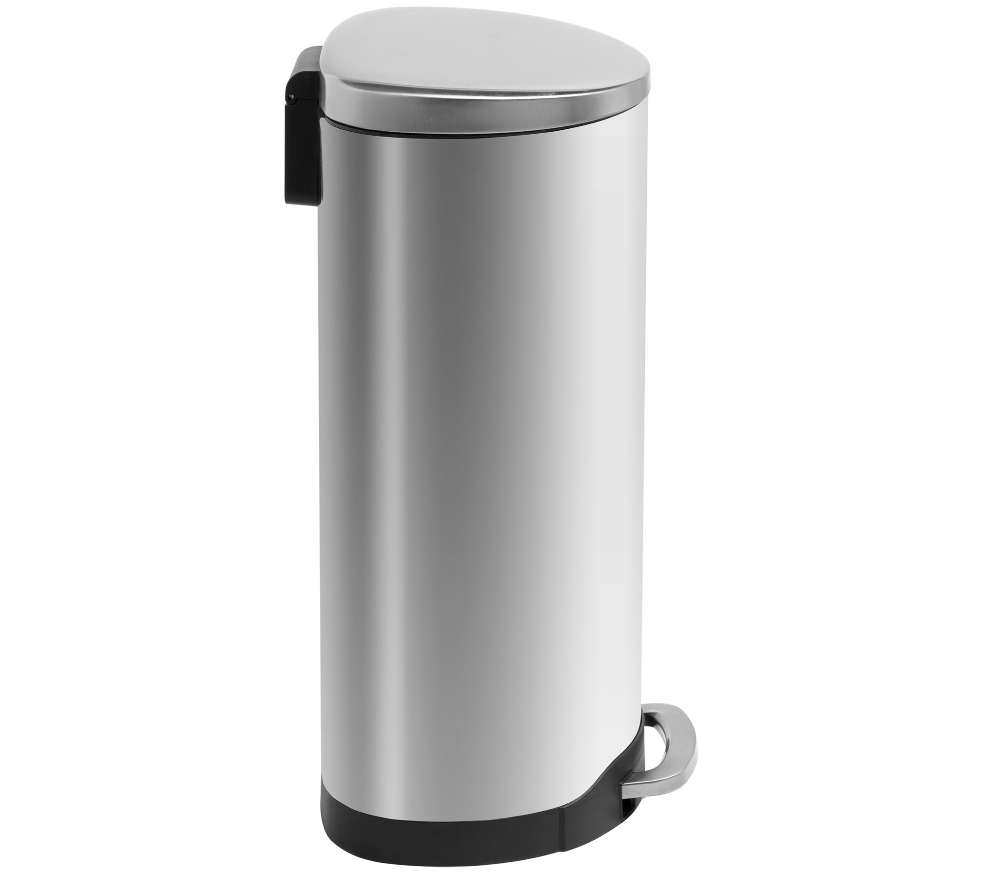 Honey-Can-Do Tall Slim 40-Liter Stainless Steel Step Trash Can ,Silver