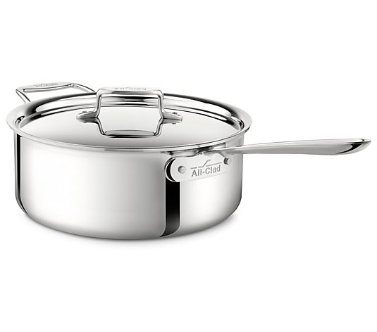 All-Clad 6-qt D3 Stainless .Deep Saute Pan with Lid