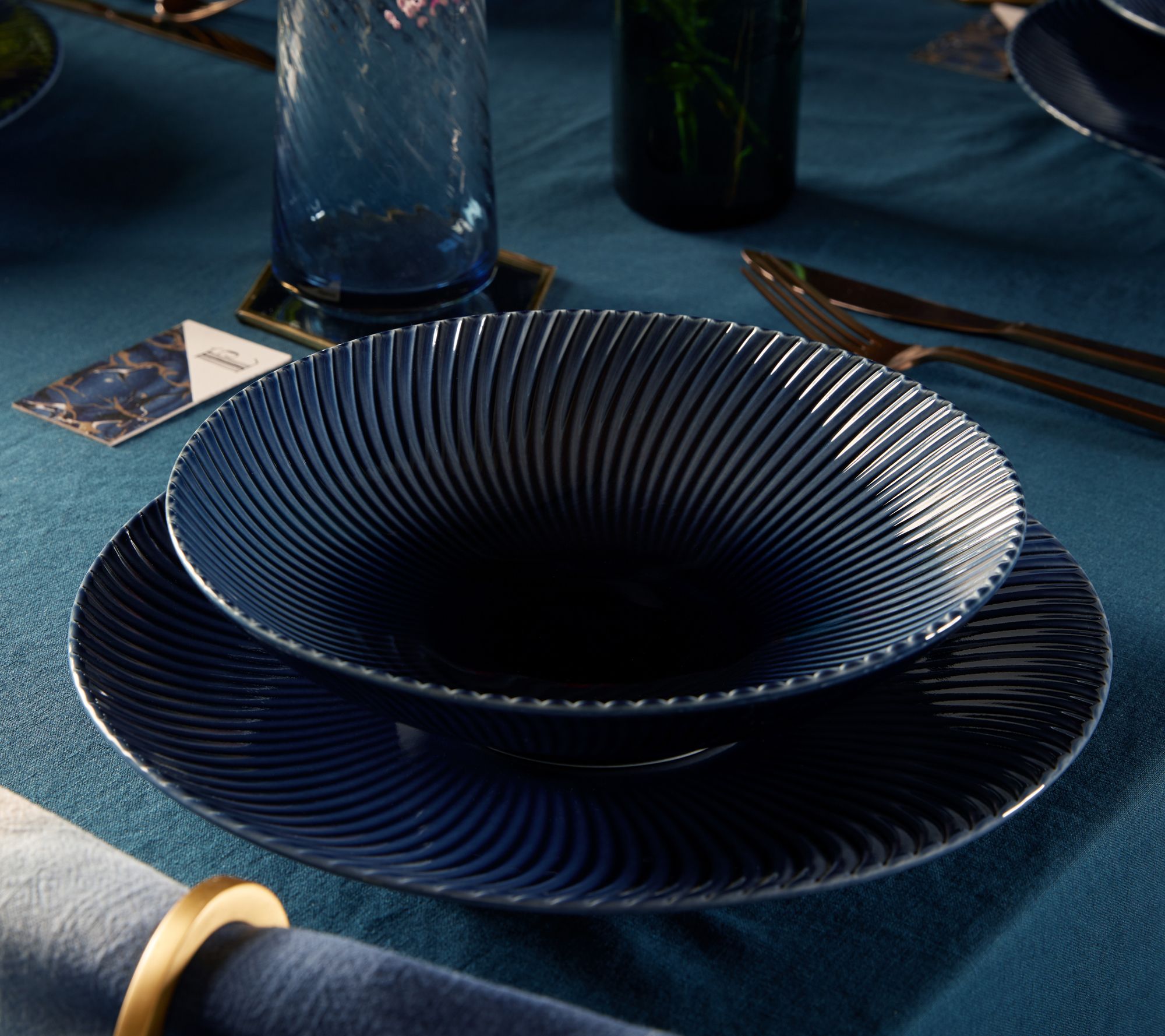 Denby Arc Blue 10.8 inch Dinner Plate