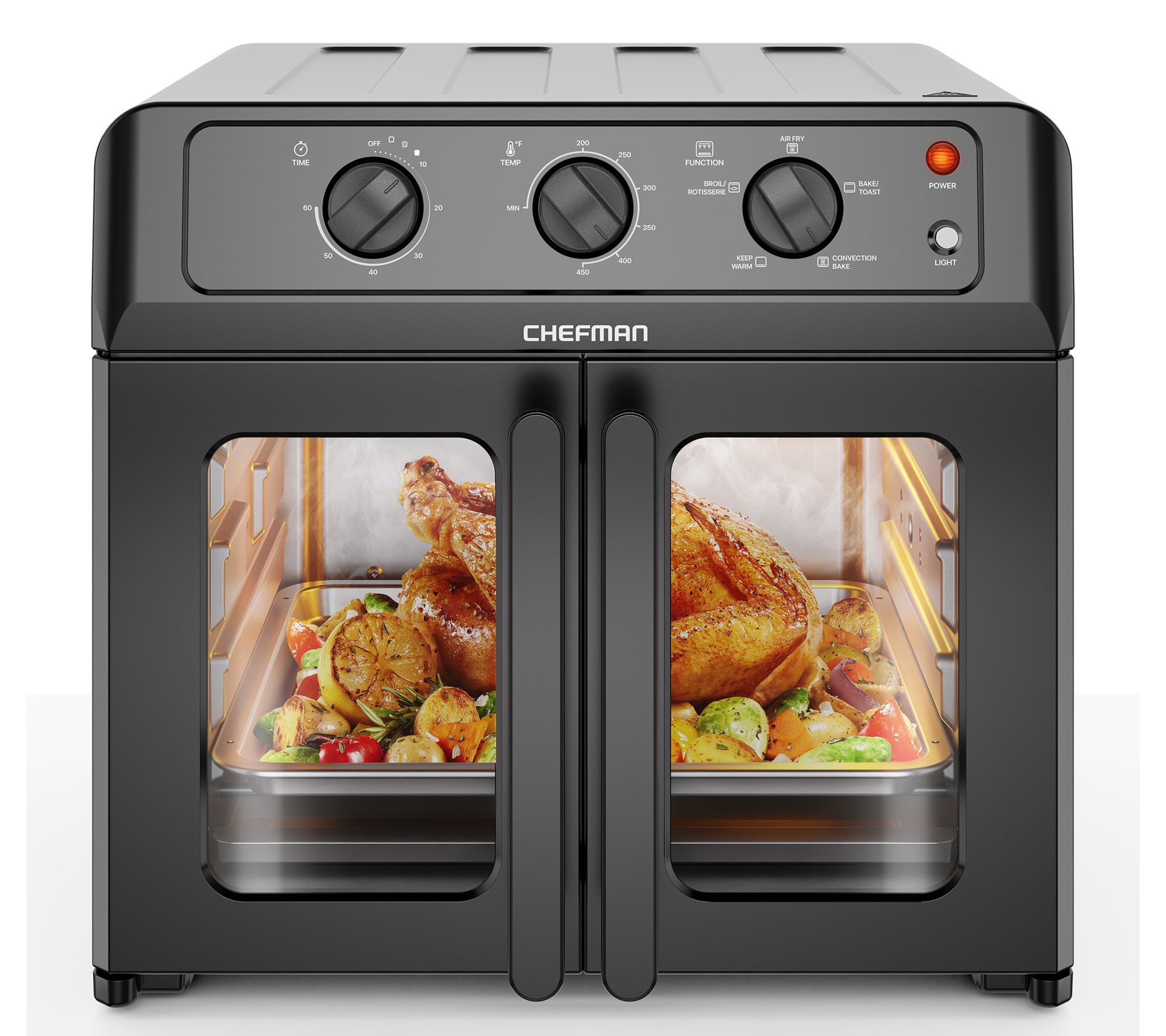 ONEWD Large Air Fryer Oven Toaster Convection Oven Countertop French Door  Toaster Oven Air Fryer Vertical Toaster : Home & Kitchen 