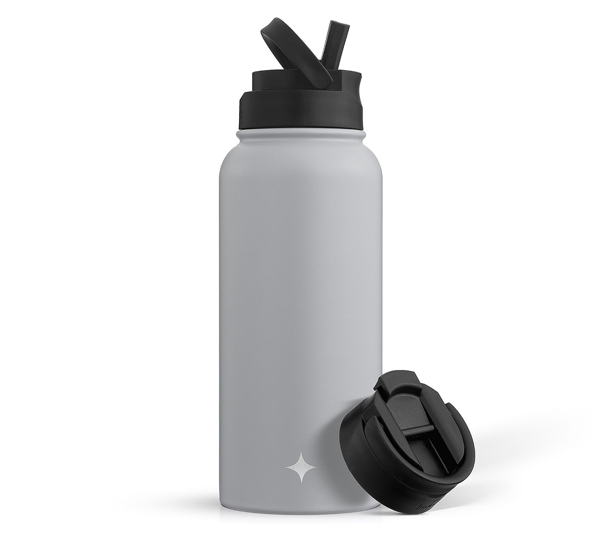 JoyJolt Insulated Water Bottle w/ Flip Lid & Sprt Straw