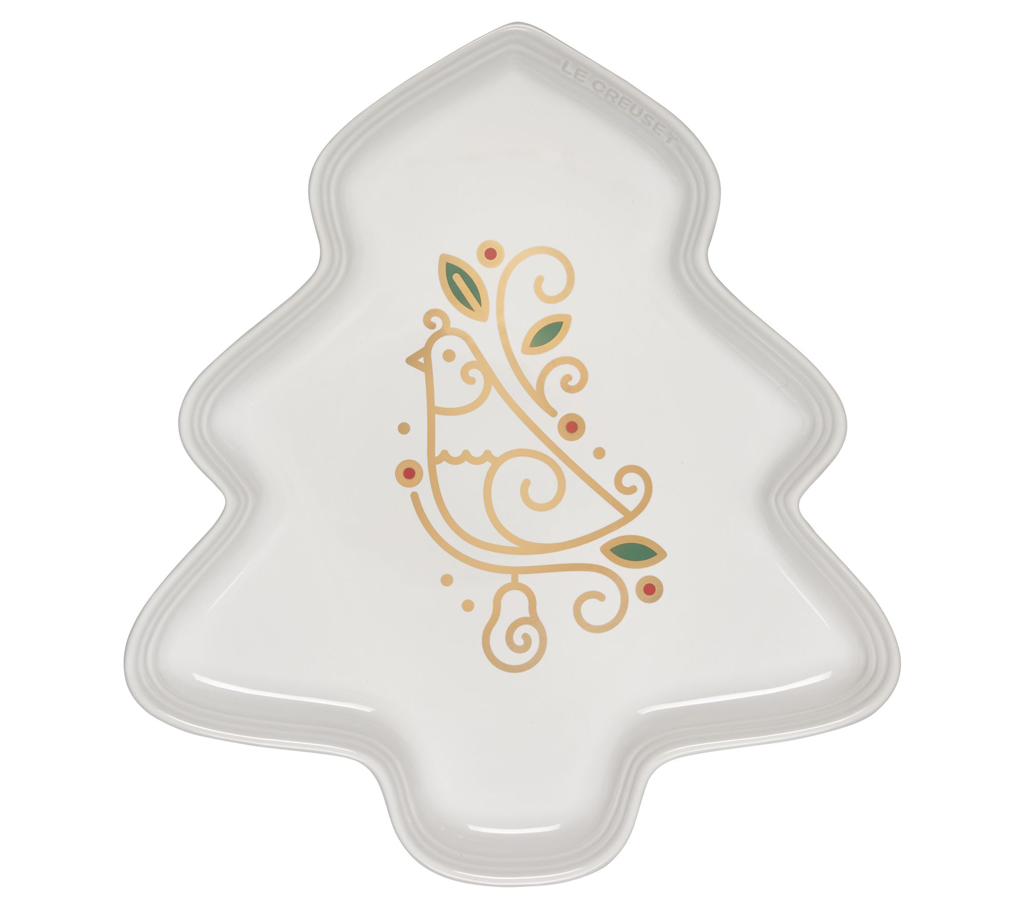  Le Creuset Noel Tree Platter with Partridge