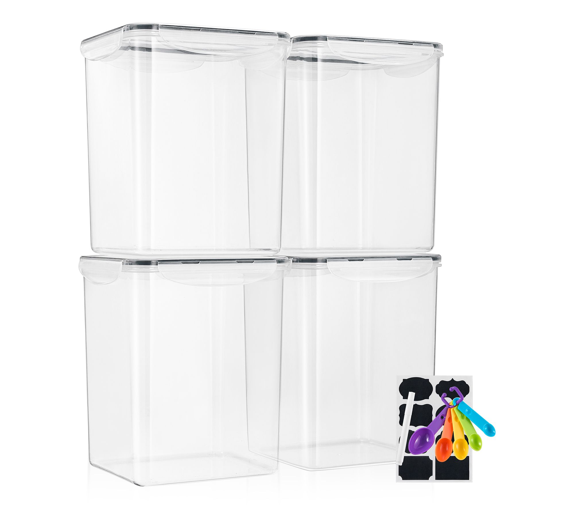 Sorbus 4 Pack Airtight Food Storage Containersith Lids