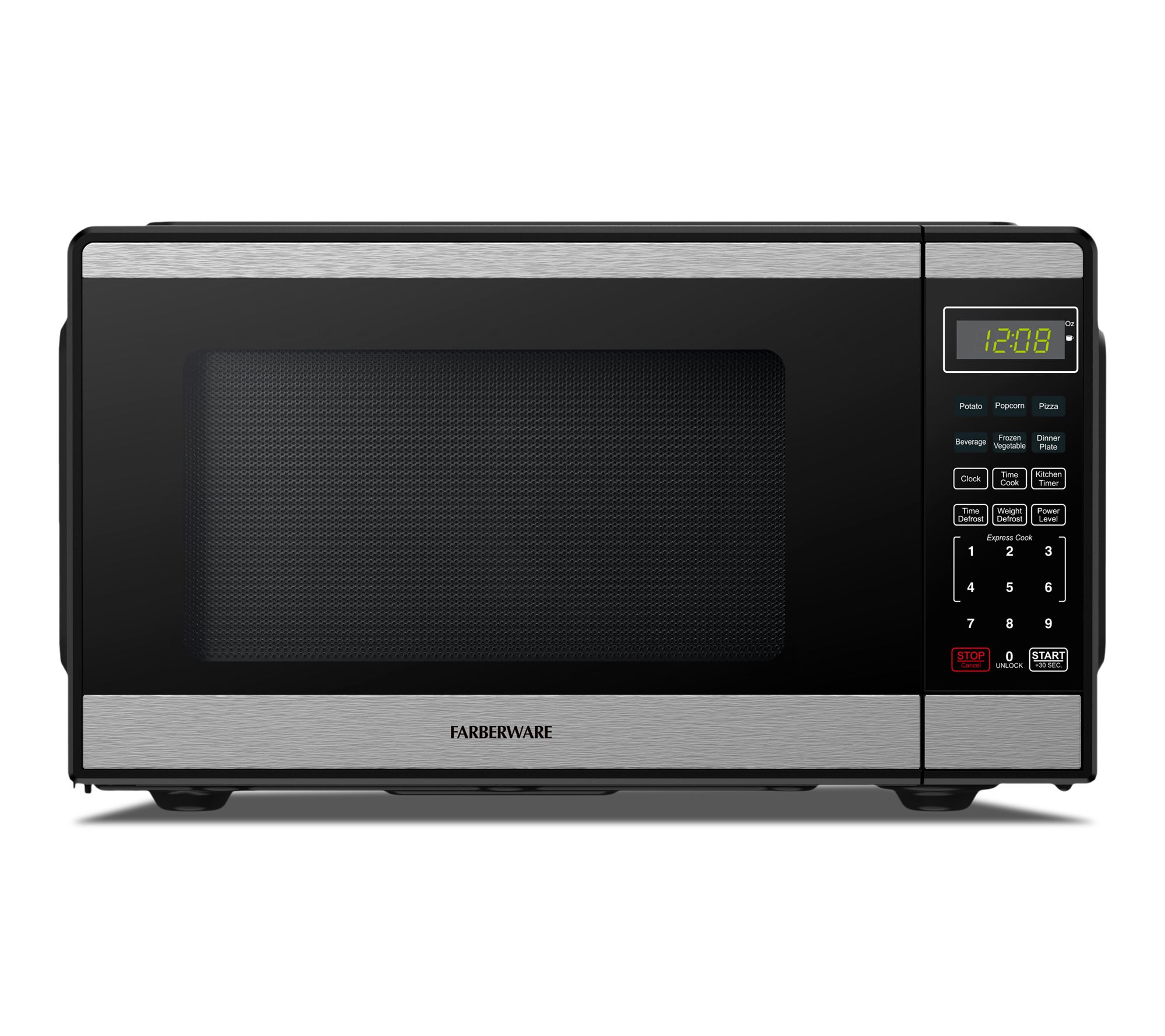 Farberware 0.9 cu. ft. Black & Stainless SteelMicrowave