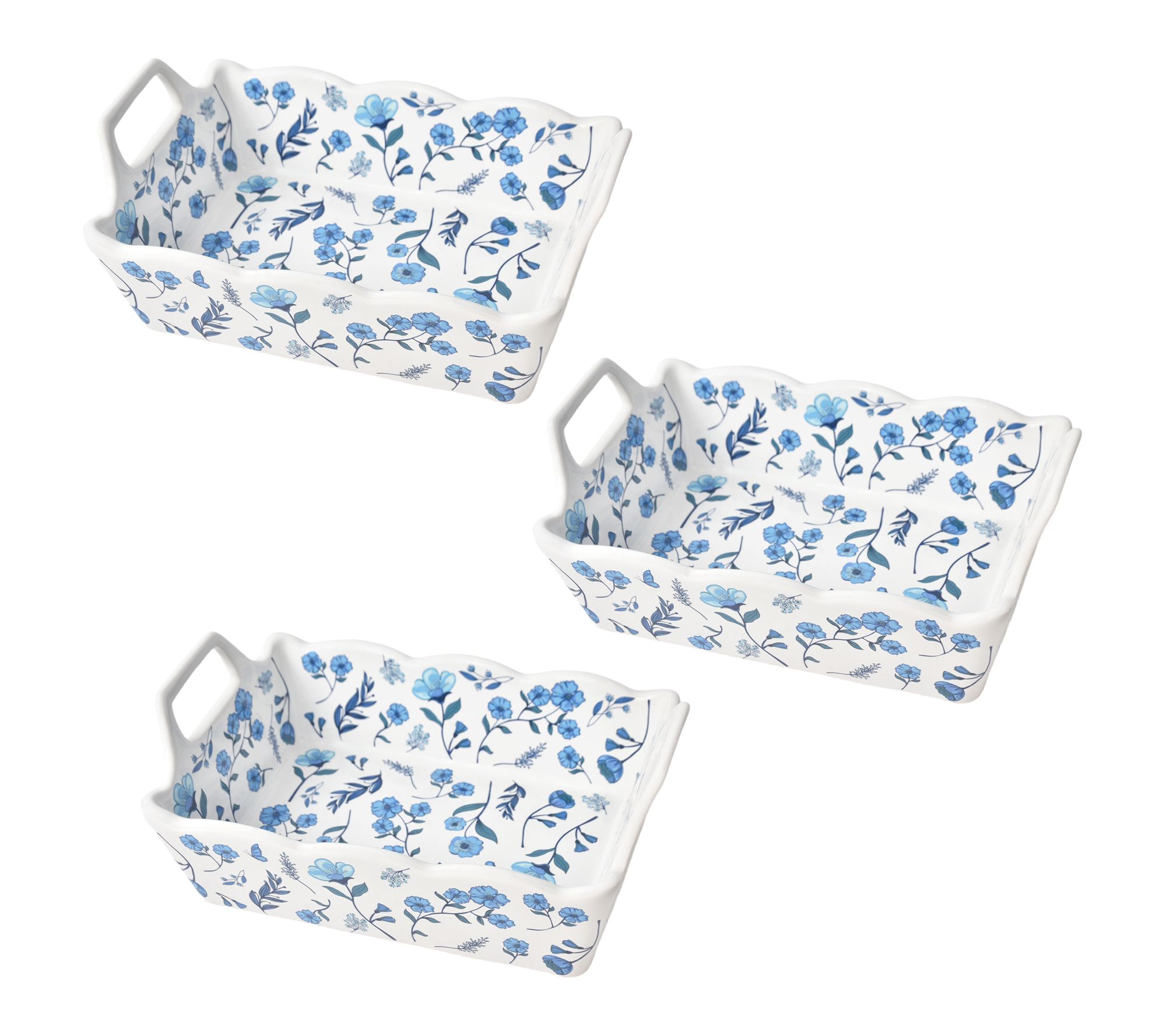 "As Is" Temp-tations S/3 Rectangular Nesting Mini Bakers