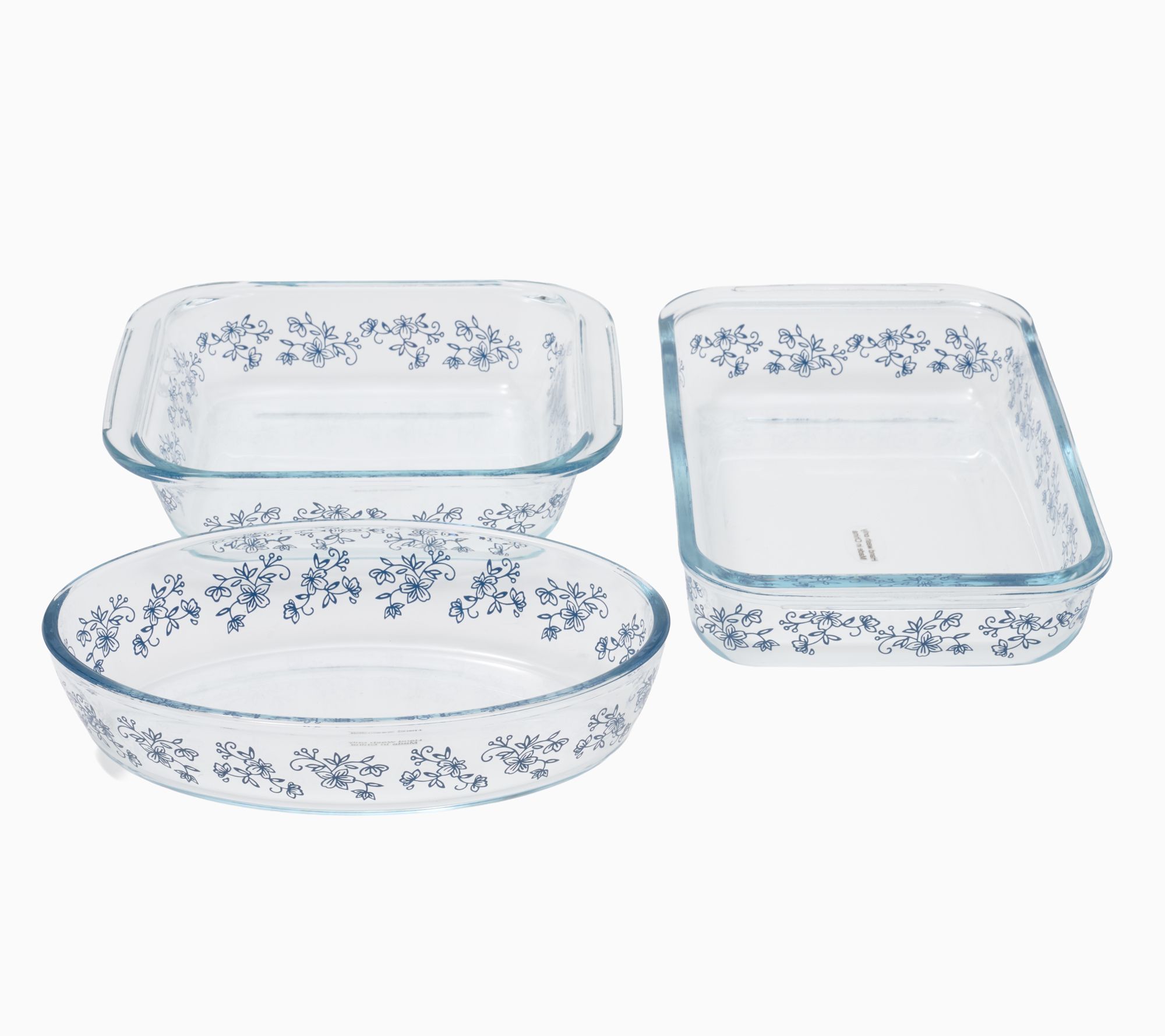 Temp-tations 3-pc Glass Small Batch Bakers
