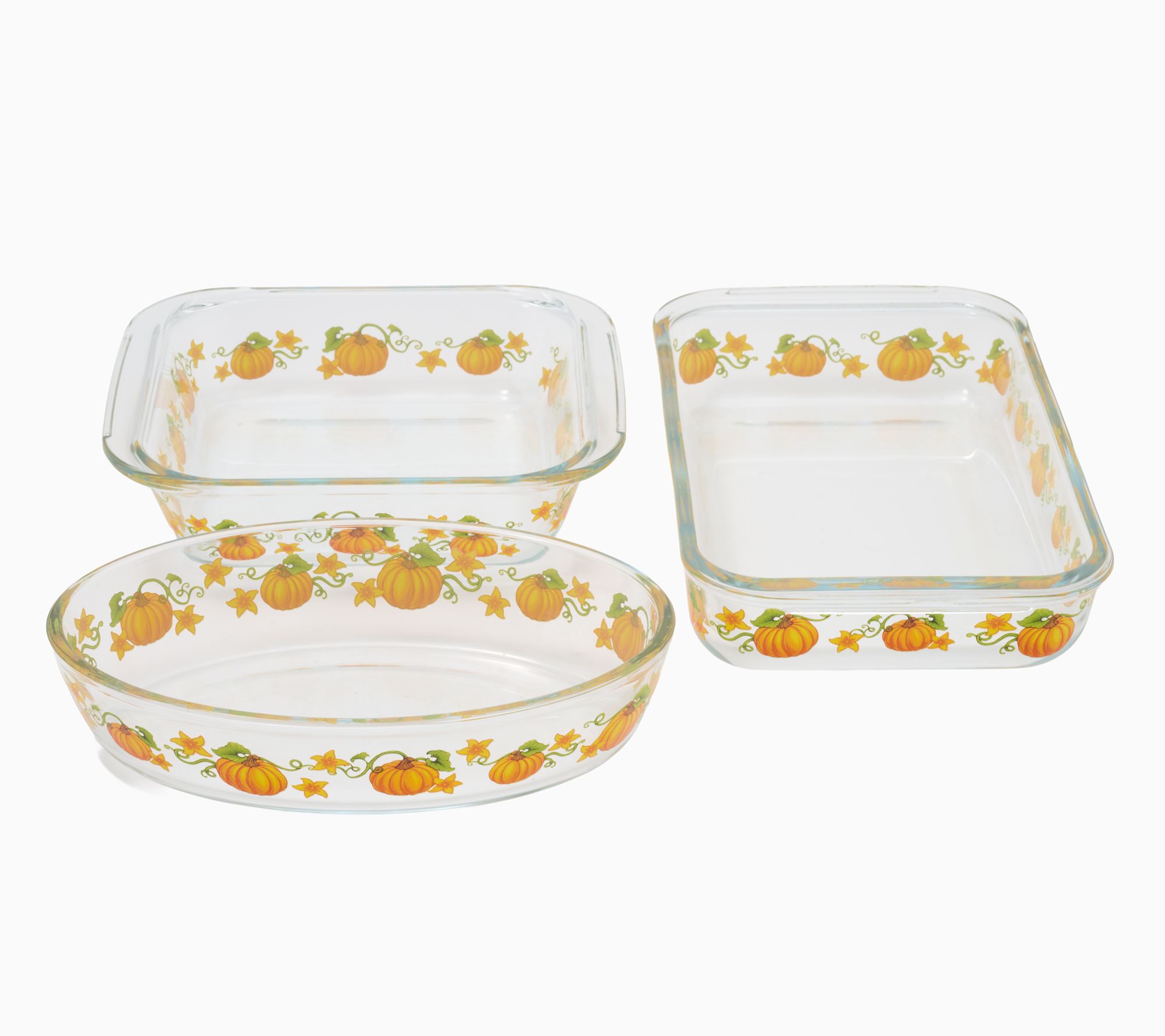 Temp-tations 3-pc Glass Small Batch Bakers