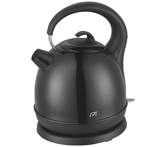Sunpentown 1.7L Stainless Cordless Kettle withBlack Coating