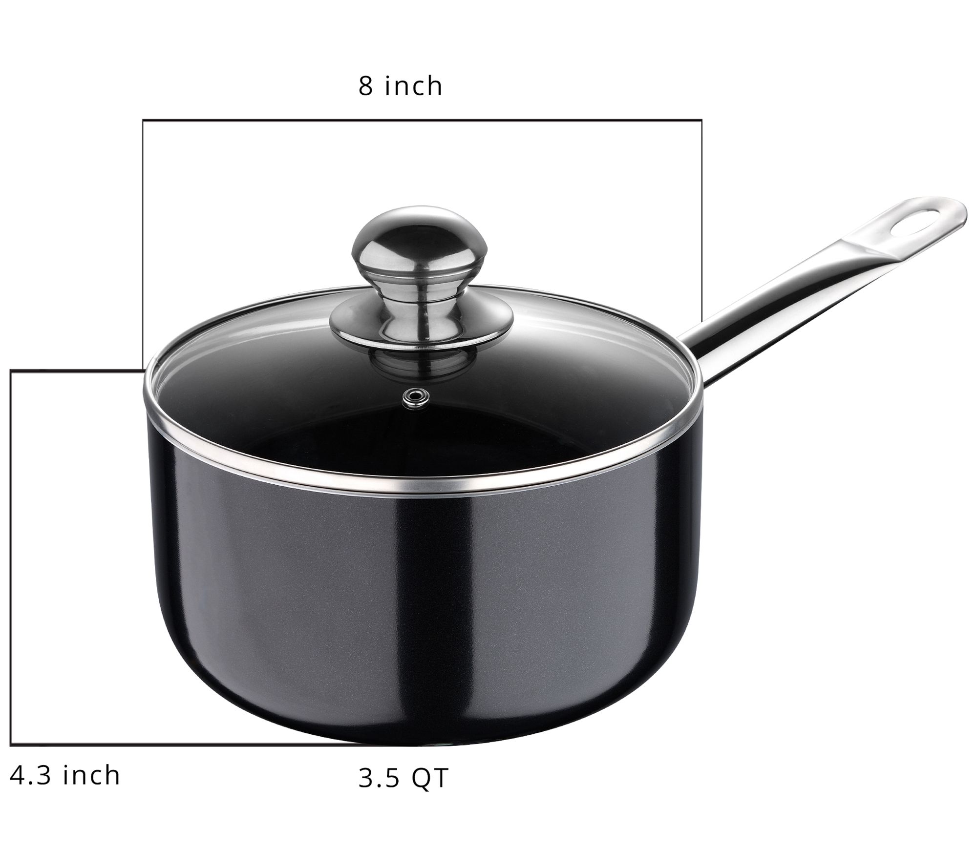 3.5-Quart Straining Saucepan