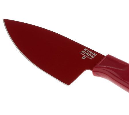 Kuhn Rikon Colori+ Red 4 inch Small Santoku Knife