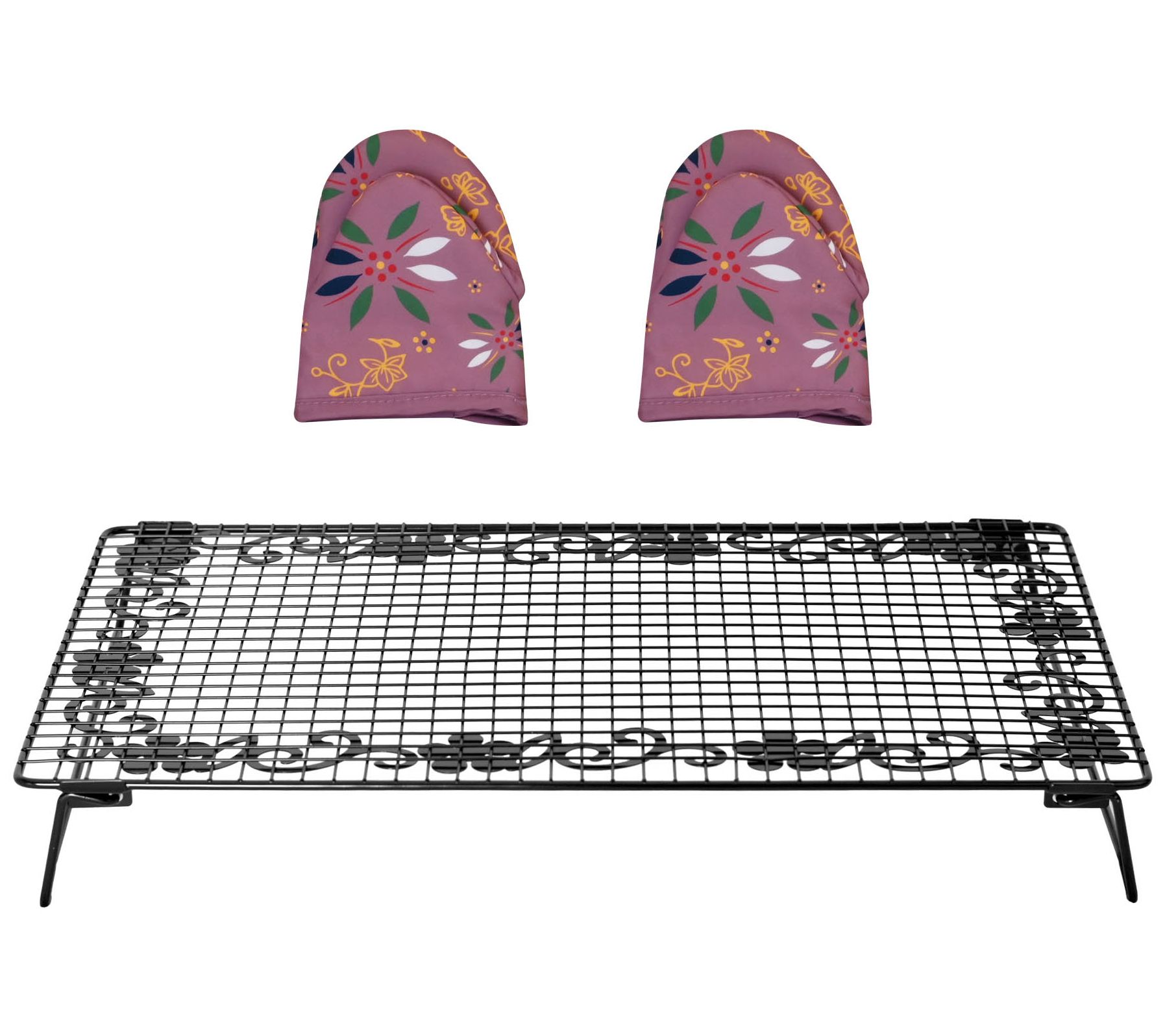 Temp-tations Classic Cooling Rack with Mini Mitts