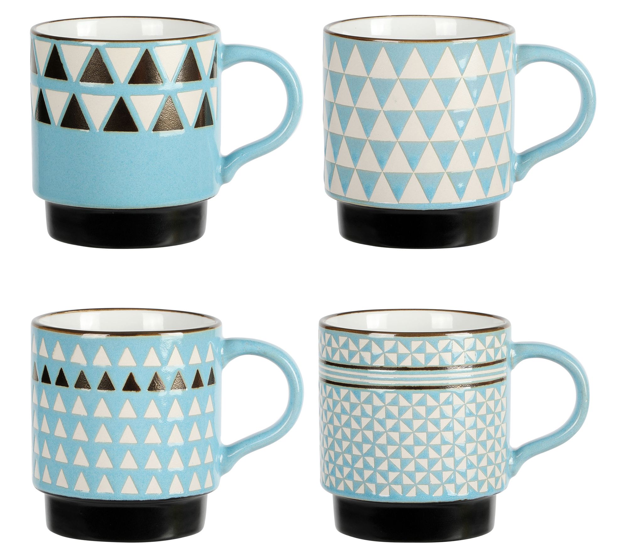 Mr. Coffee 14 oz. Assorted Stoneware Travel Mugs (Set of 3