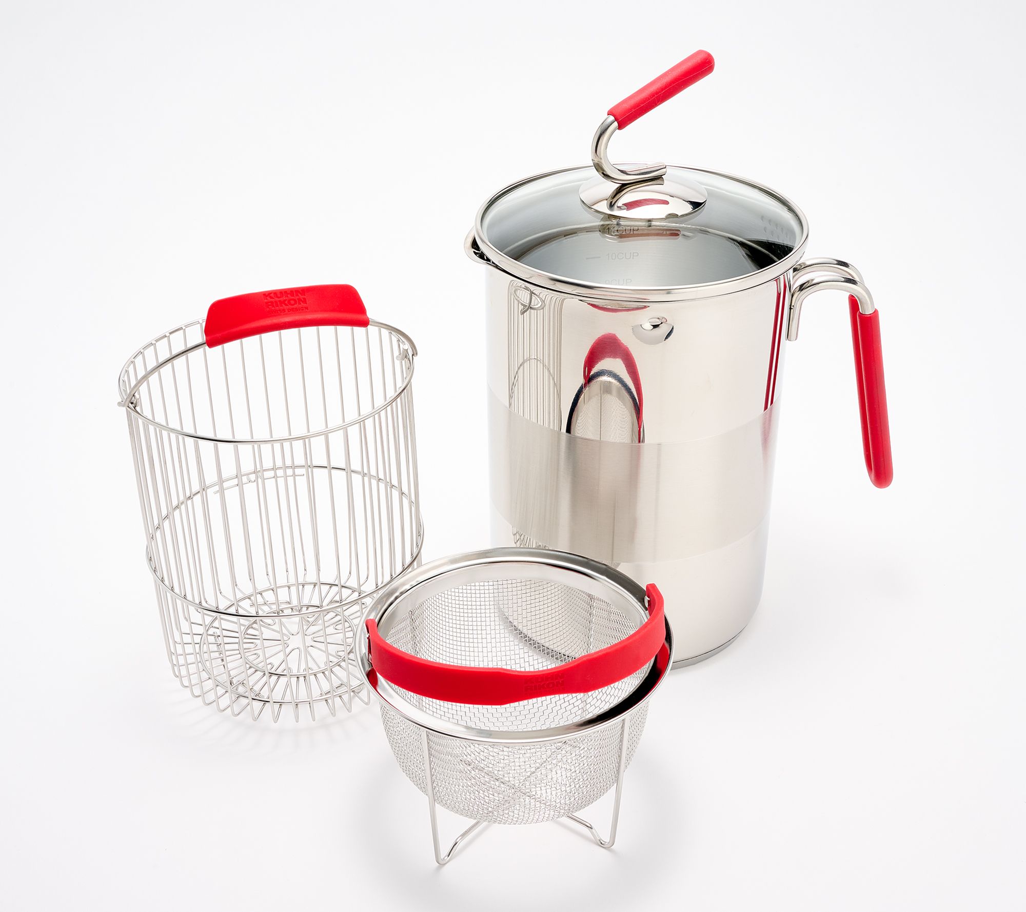 Kuhn Rikon 11-Cup Stainless Steel 4th Burner Pot Pro