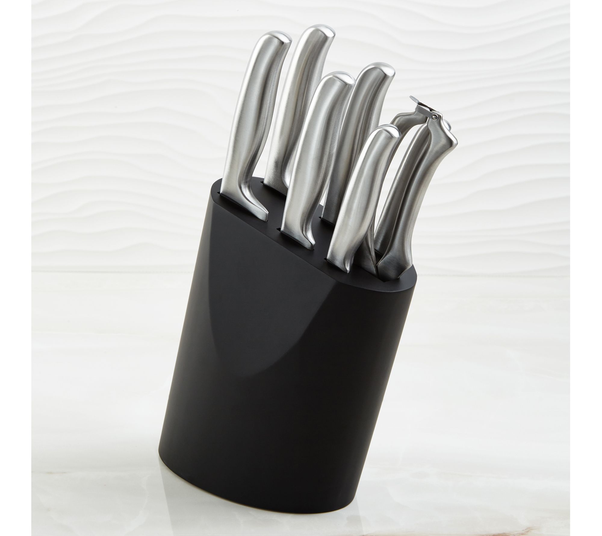 BergHOFF DiNA Frame 8pc Stainless Steel Knife Block Set