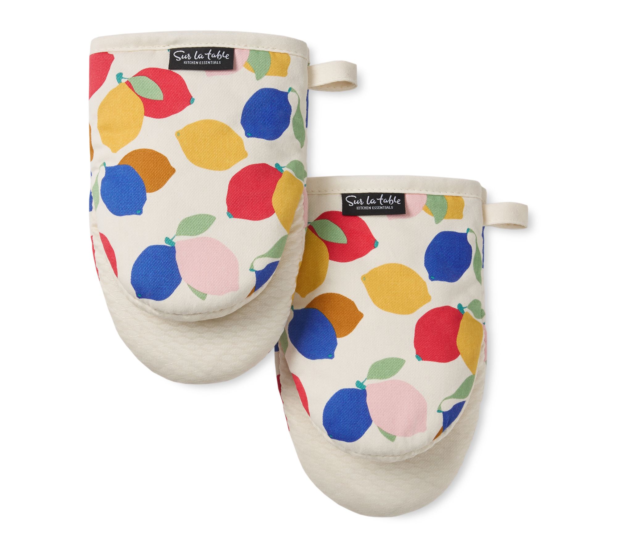 SLTKE Set of 2 Lemon Zest Citrus Mini Oven Mitts