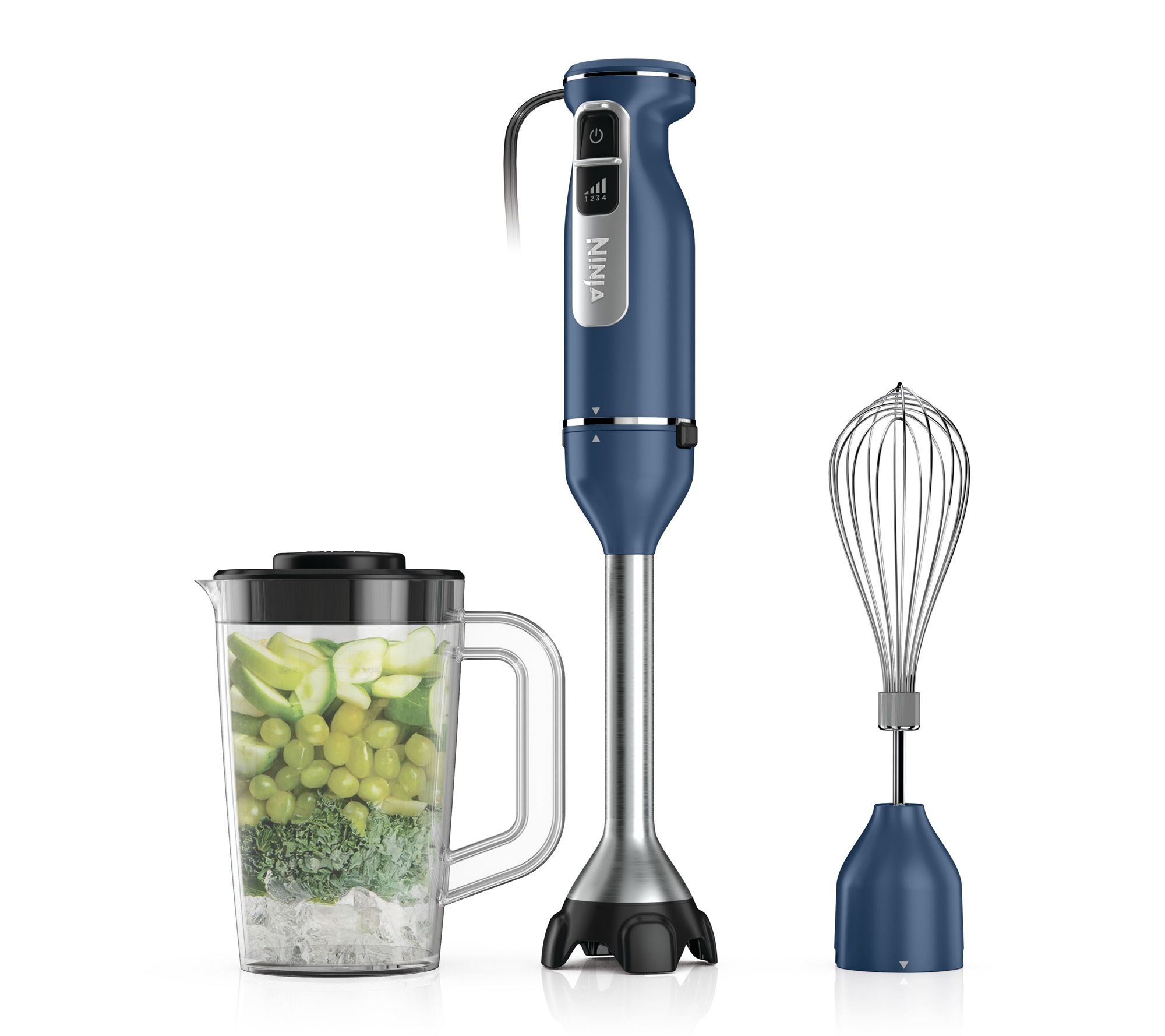 Ninja Power Duo Immersion Blen der with Whisk & Blending Vess