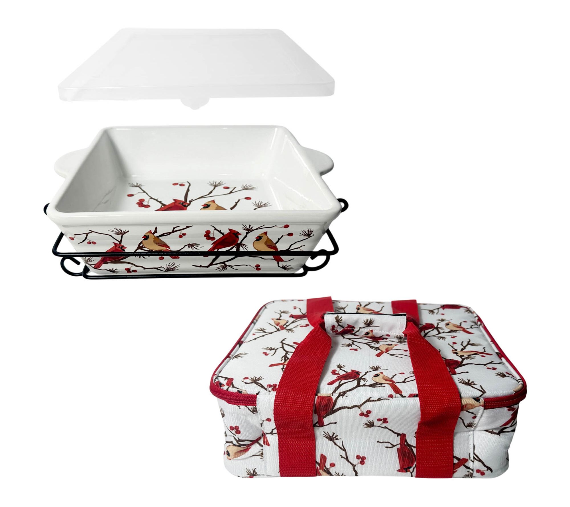 Temp-tations 9x9 Bake and Take Baker with Tote Bag