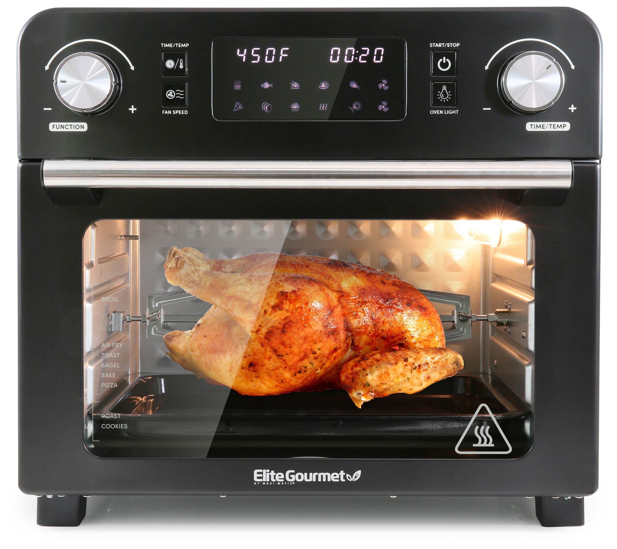 Kalorik 22-Quart Air Fryer Oven, Black 
