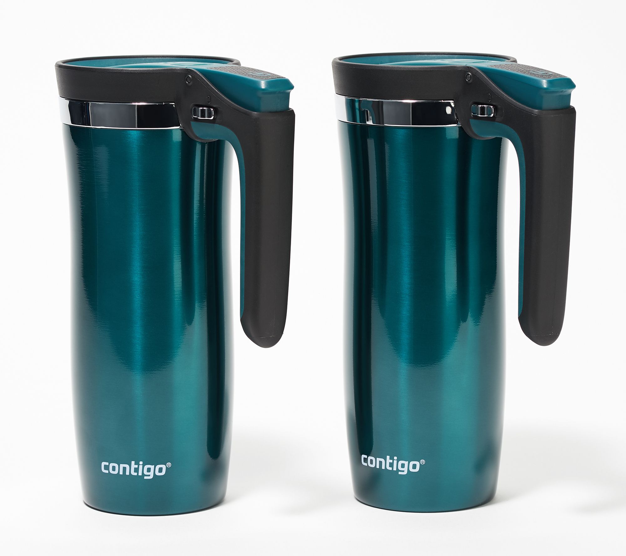 Contigo Set of (2) 16-oz Insulated Portable Mug with Handle 
