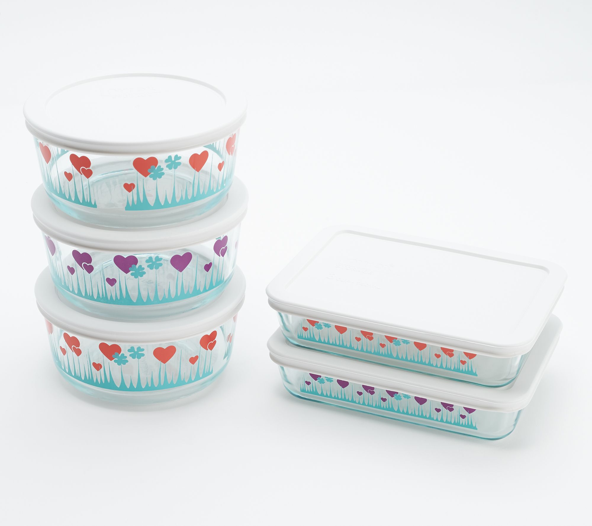 Pyrex 7 Cup Storage Capacity Plus Round Dish With Plastic Cover Sold In  Packs Of 4, Red : Target